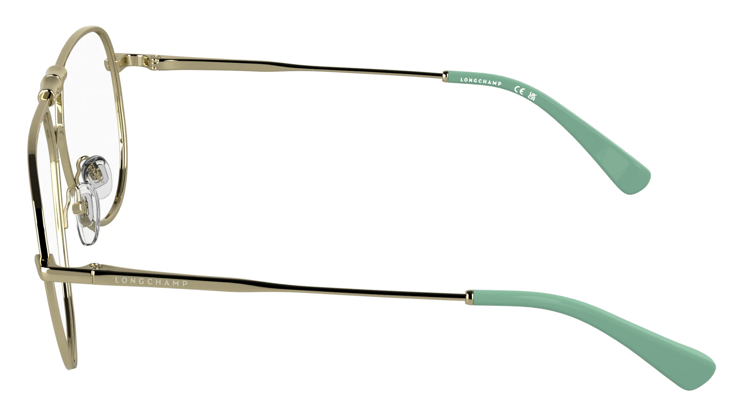 LONGCHAMP LO2187 714 Montature da vista Metallo Oro Pilot Normale - immagine 3