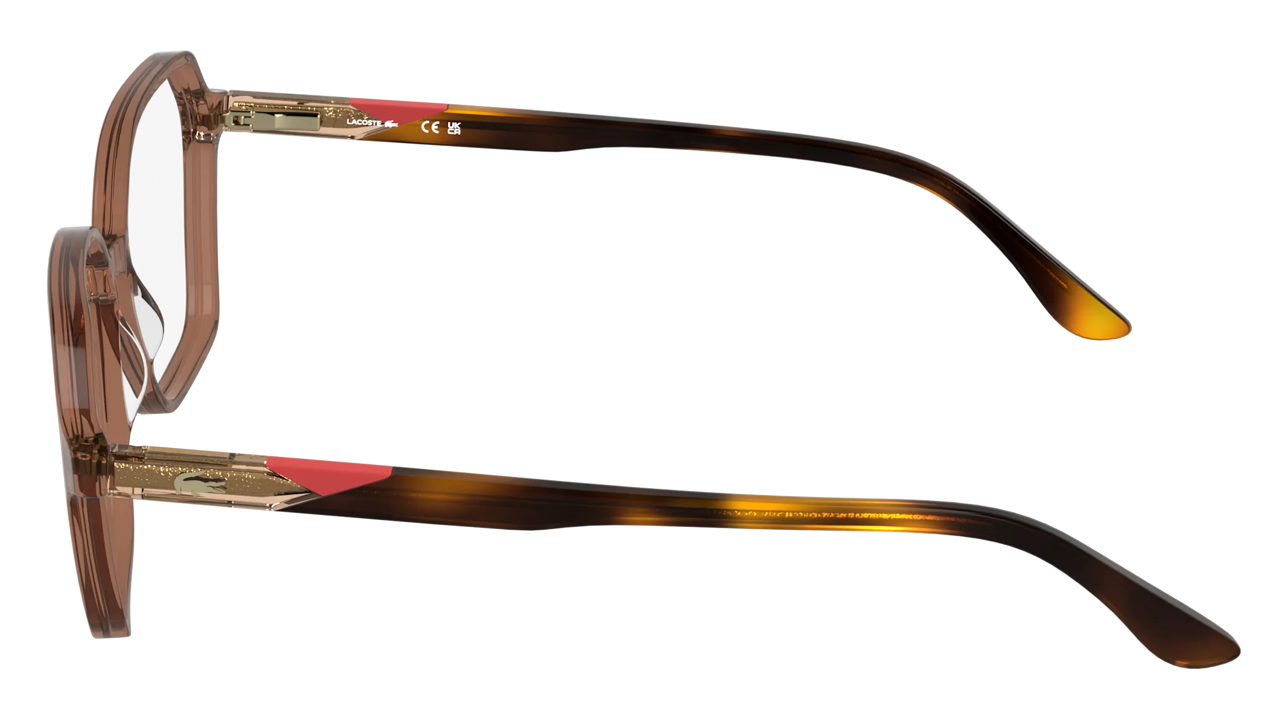 Lacoste L2988 210 Montature da vista Acetato Marrone Squadrata Normale - immagine 3