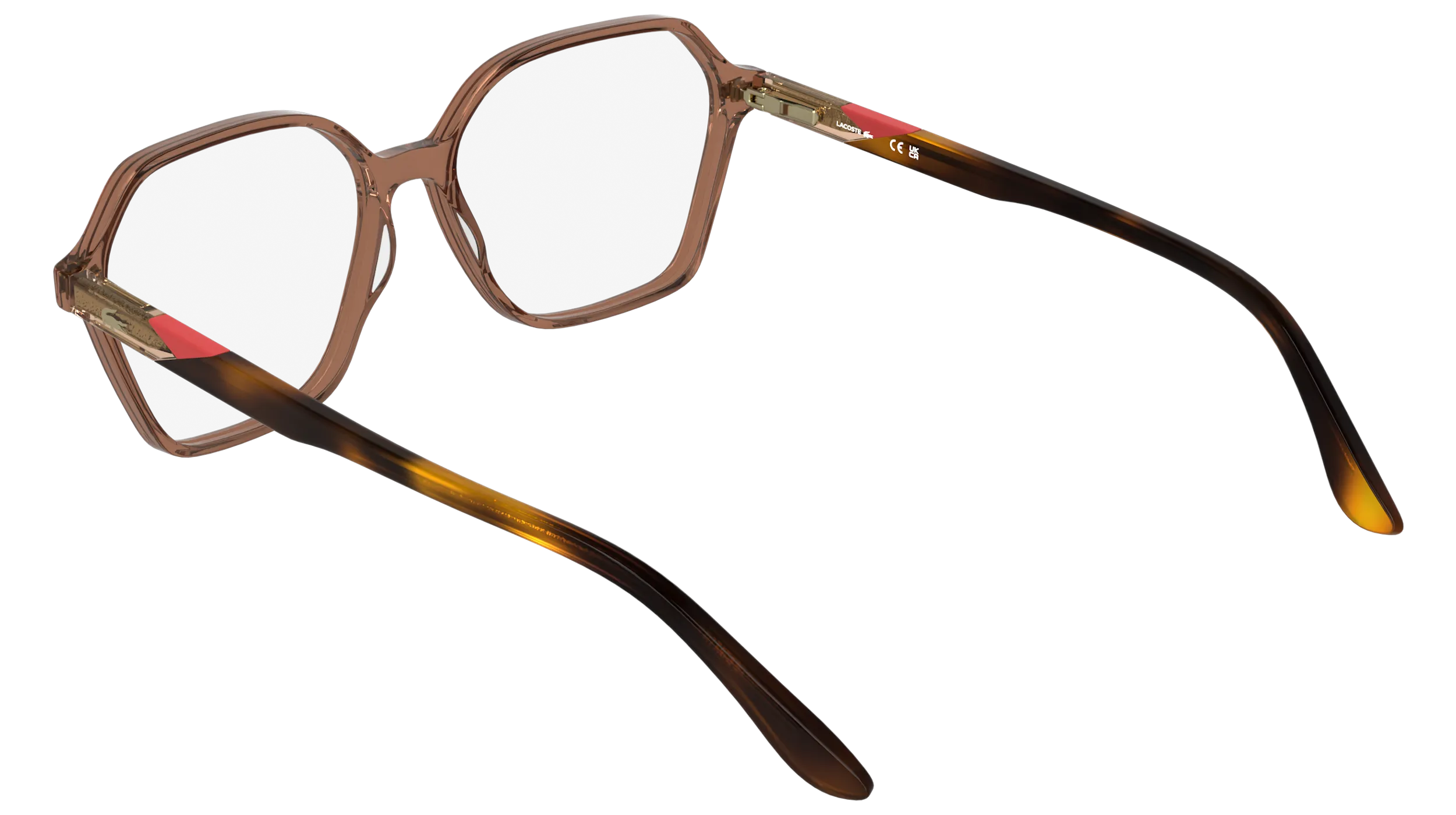 Lacoste L2988 210 Montature da vista Acetato Marrone Squadrata Normale - immagine 4