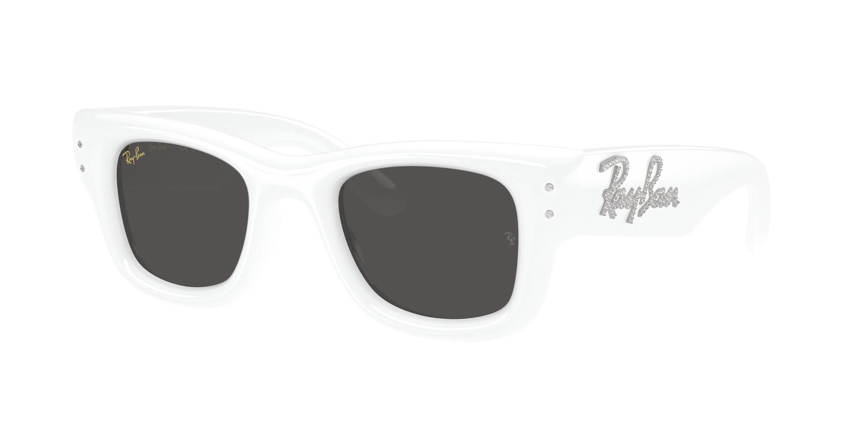 Ray - Ban RB4940B WAYFARER PUFFER 686387 Occhiali da sole Nylon Bianco Squadrata Normale - immagine 1