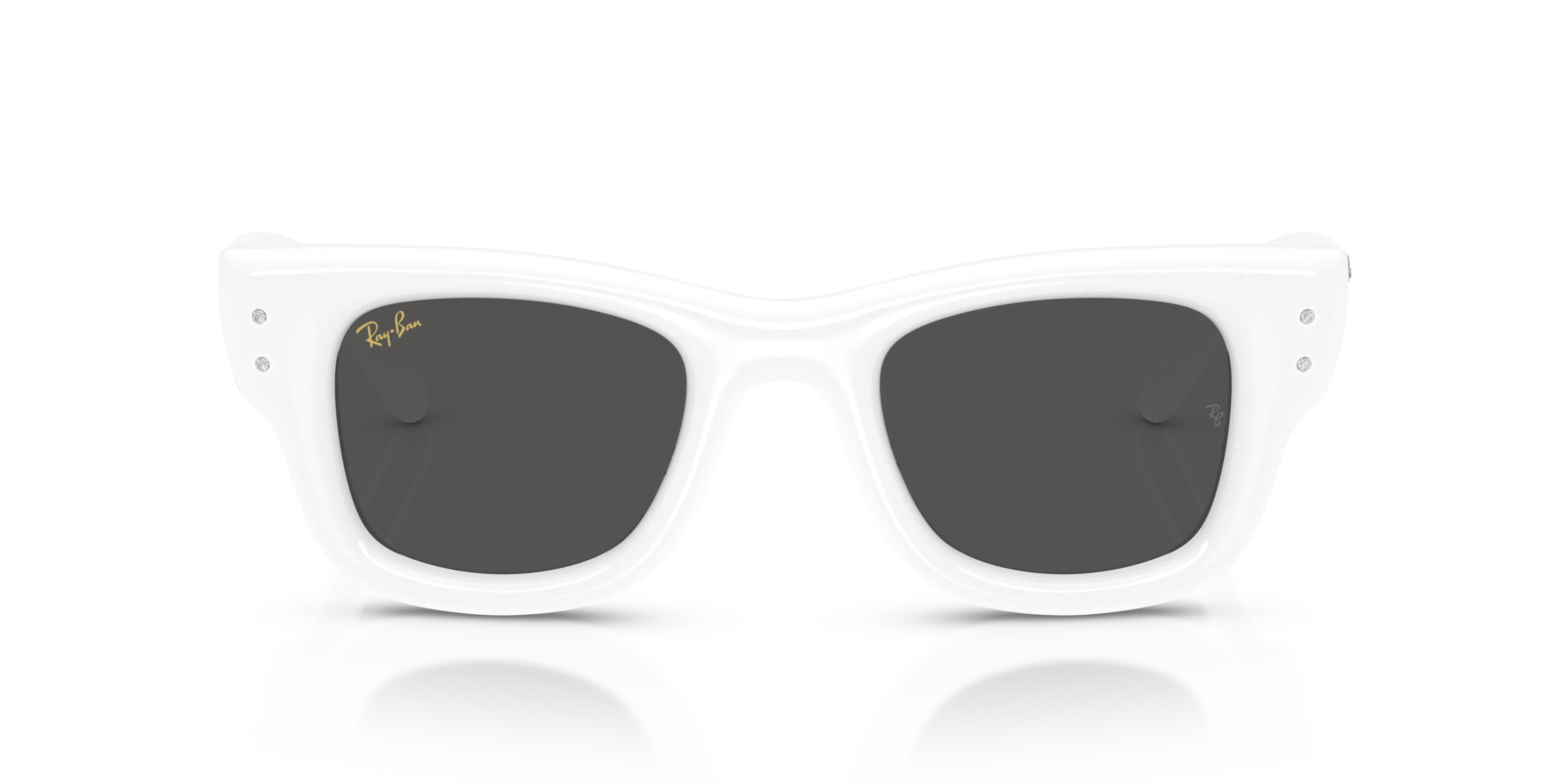 Ray - Ban RB4940B WAYFARER PUFFER 686387 Occhiali da sole Nylon Bianco Squadrata Normale - immagine 3