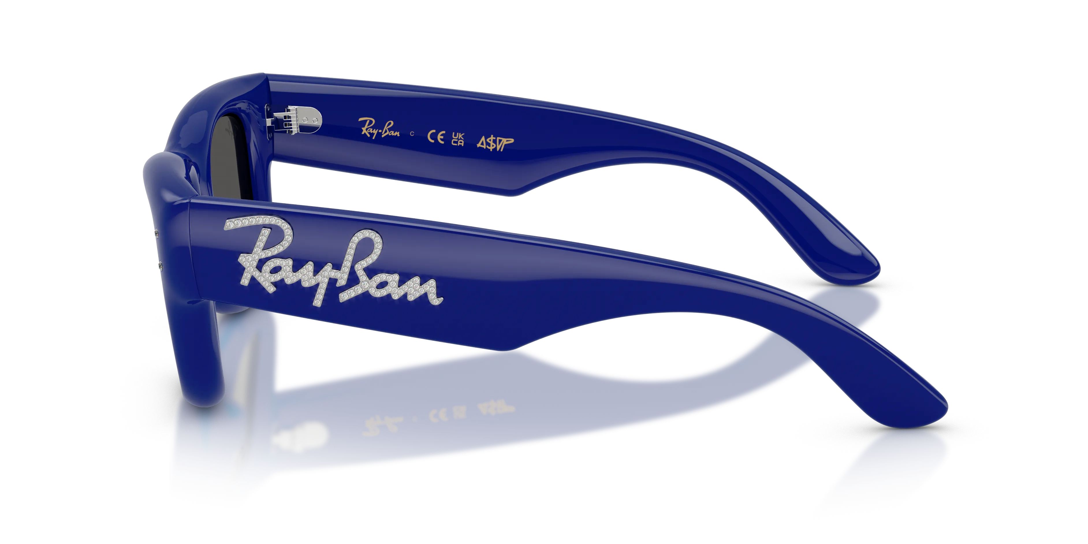 Ray - Ban RB4940B WAYFARER PUFFER 686087 Occhiali da sole Nylon Blu Squadrata Normale - immagine 4