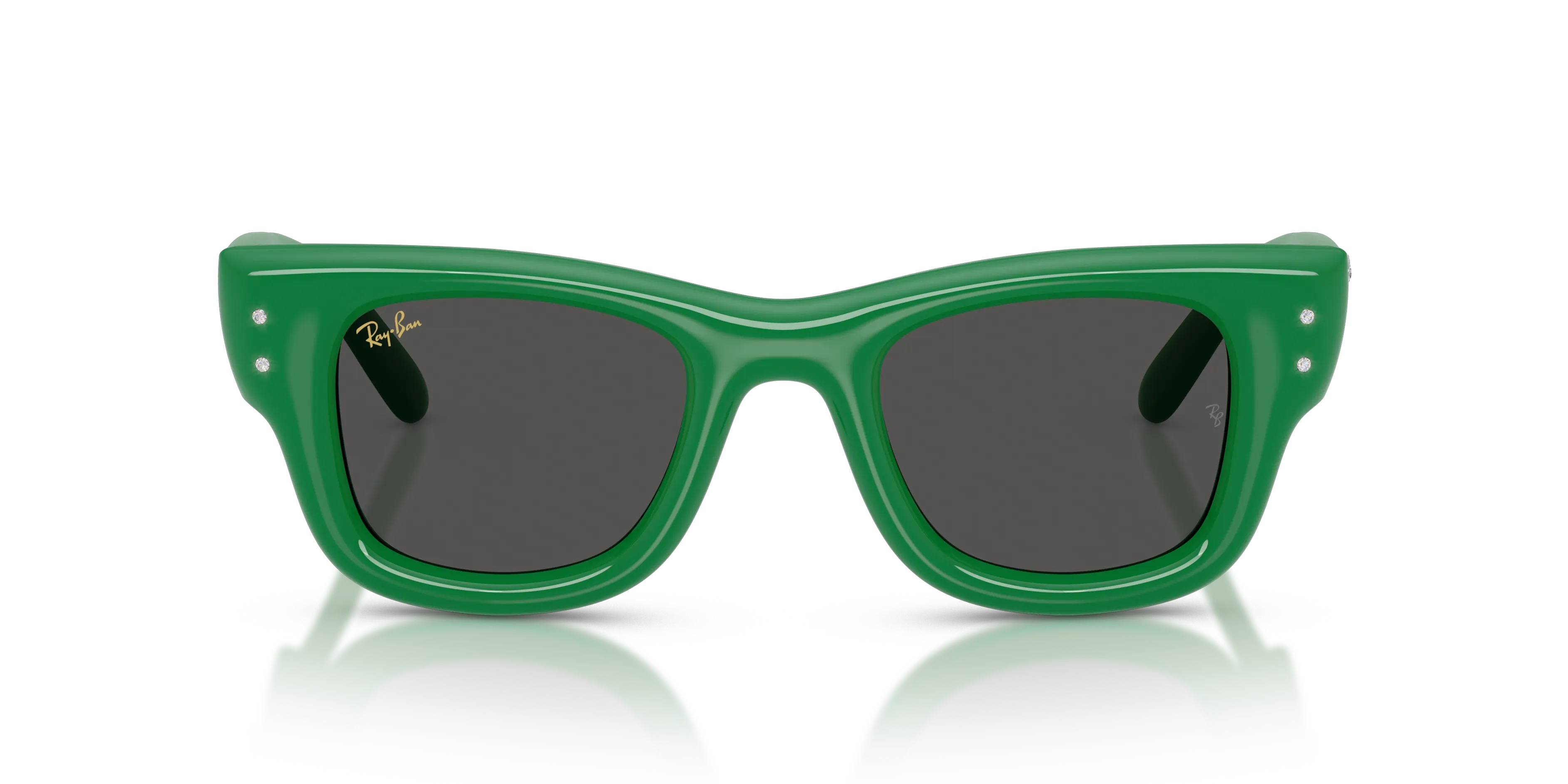 Ray - Ban RB4940B WAYFARER PUFFER 685987 Occhiali da sole Nylon Verde Squadrata Normale - immagine 3
