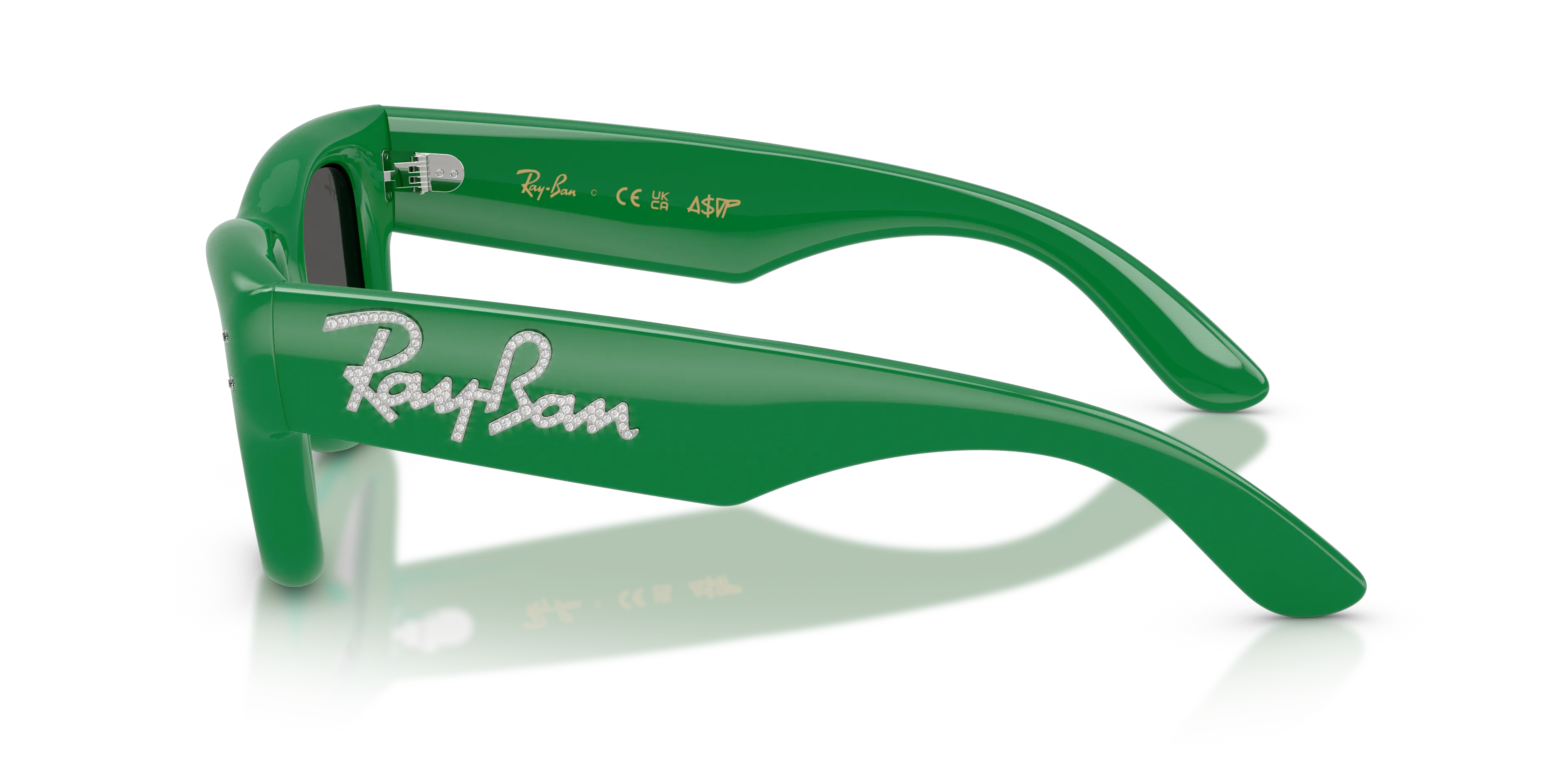 Ray - Ban RB4940B WAYFARER PUFFER 685987 Occhiali da sole Nylon Verde Squadrata Normale - immagine 4