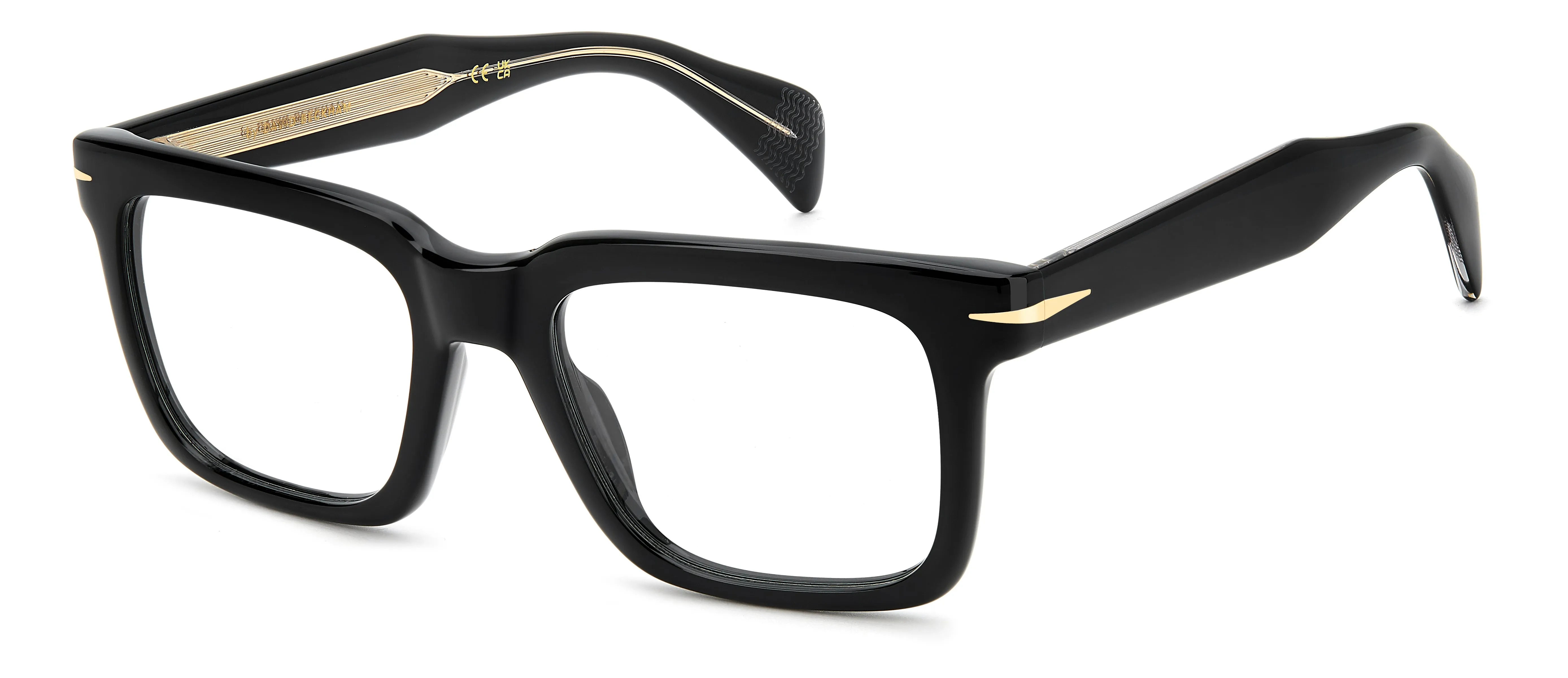 DAVID BECKHAM DB 1237 807 Montature da vista Acetato Nero Squadrata Normale - immagine 1