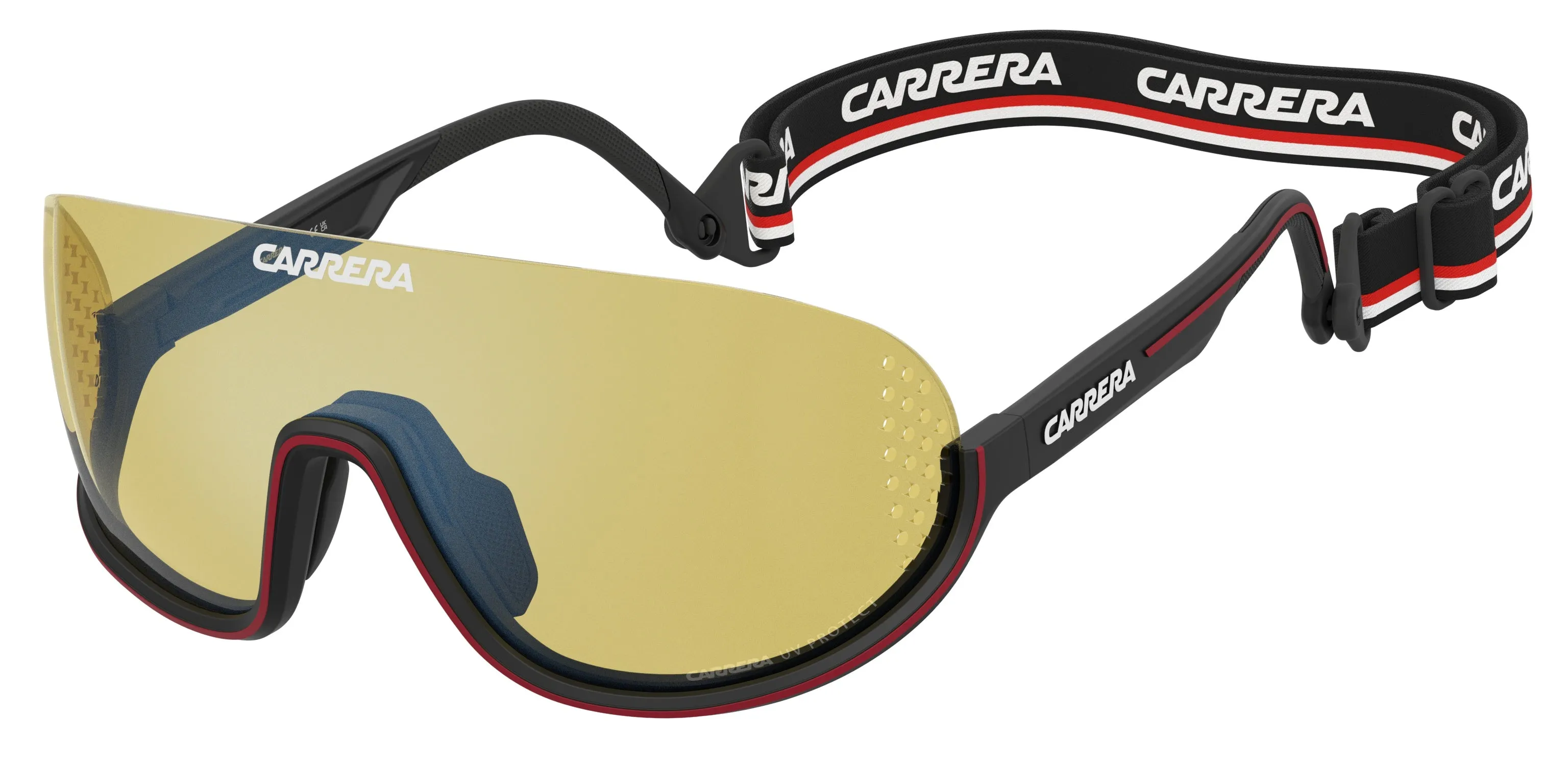 Carrera CARRERA EYEDRA BLX/HW Occhiali da sole Polyamide Nero Giallo Maschera Normale - immagine 1