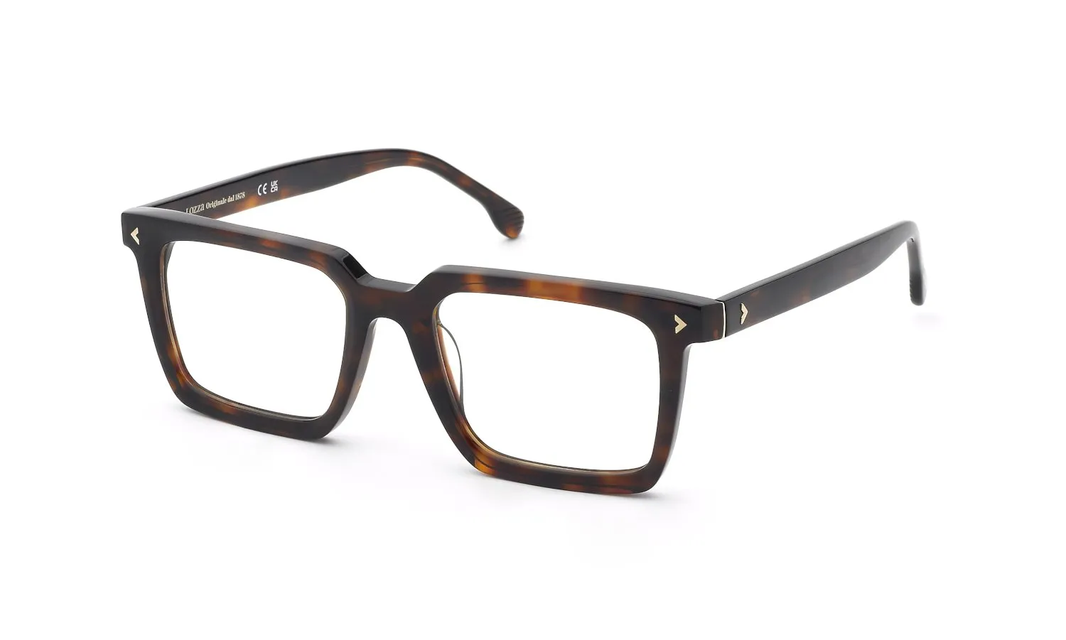 Lozza VL4408 SASSARI 3 714 Montature da vista Acetato Havana Squadrata - immagine 1