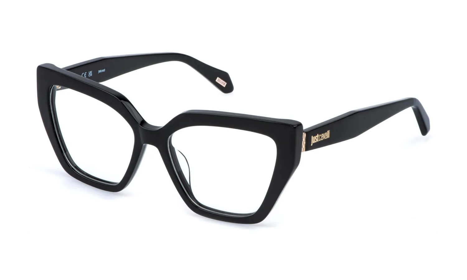 Just Cavalli VJC159 700 Montature da vista Acetato Nero Farfalla - immagine 1