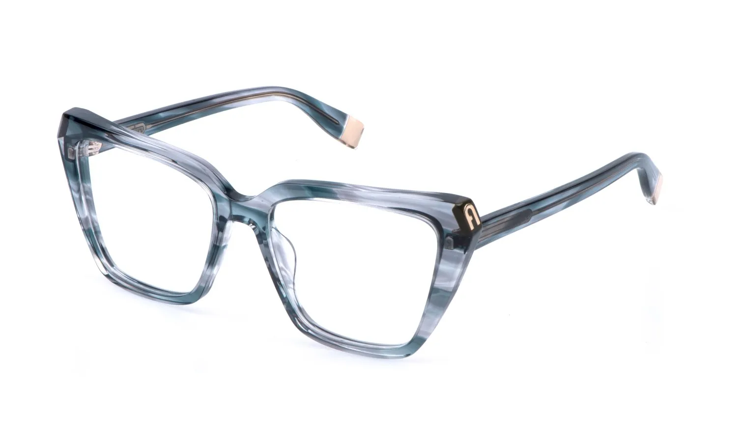 Furla VFU988V 0GBL Montature da vista Acetato Blu Squadrata - immagine 1