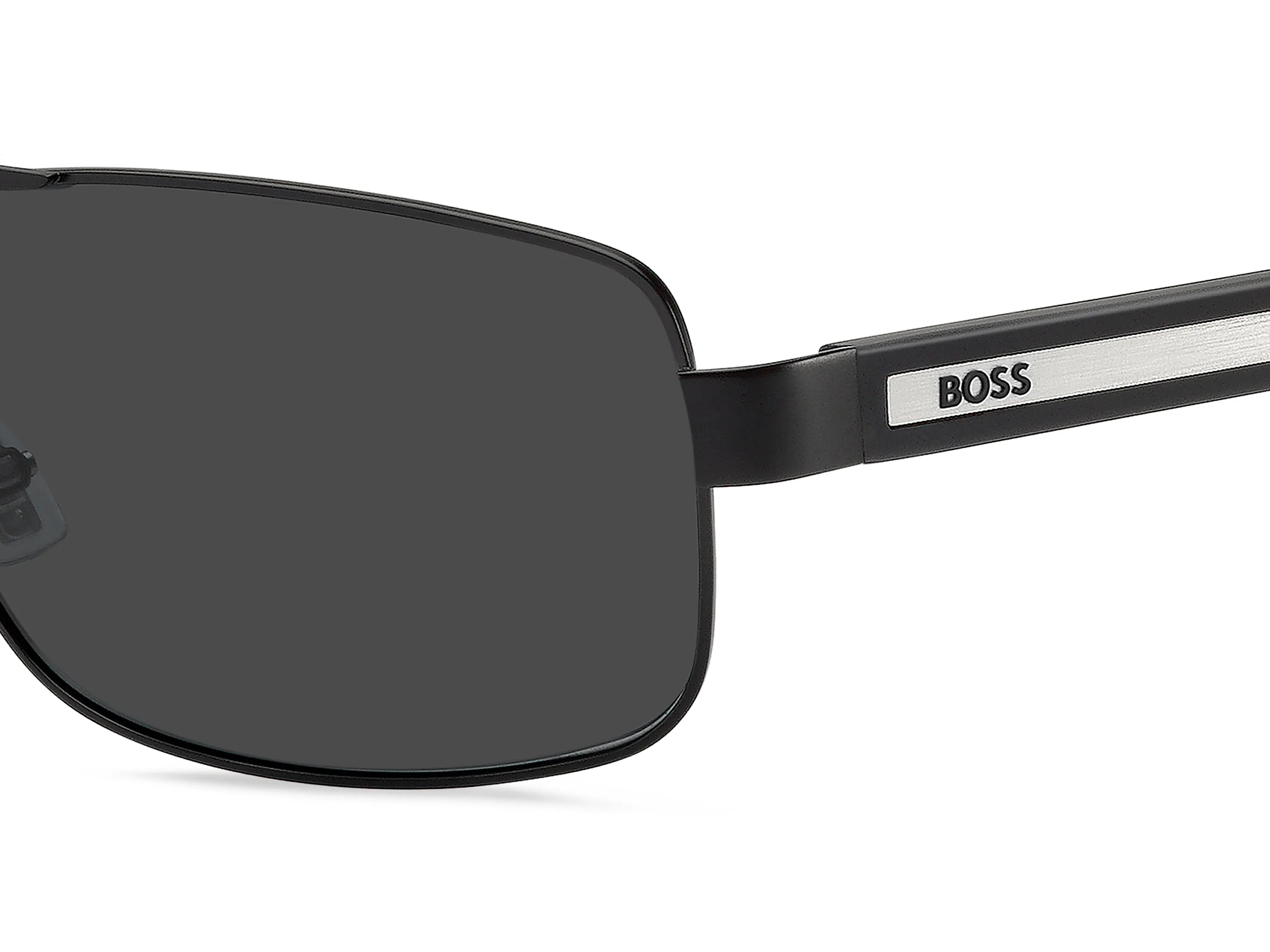 Hugo Boss BOSS 1906/S 003/IR Occhiali da sole Metallo Nero Grigio Squadrata Normale - immagine 3