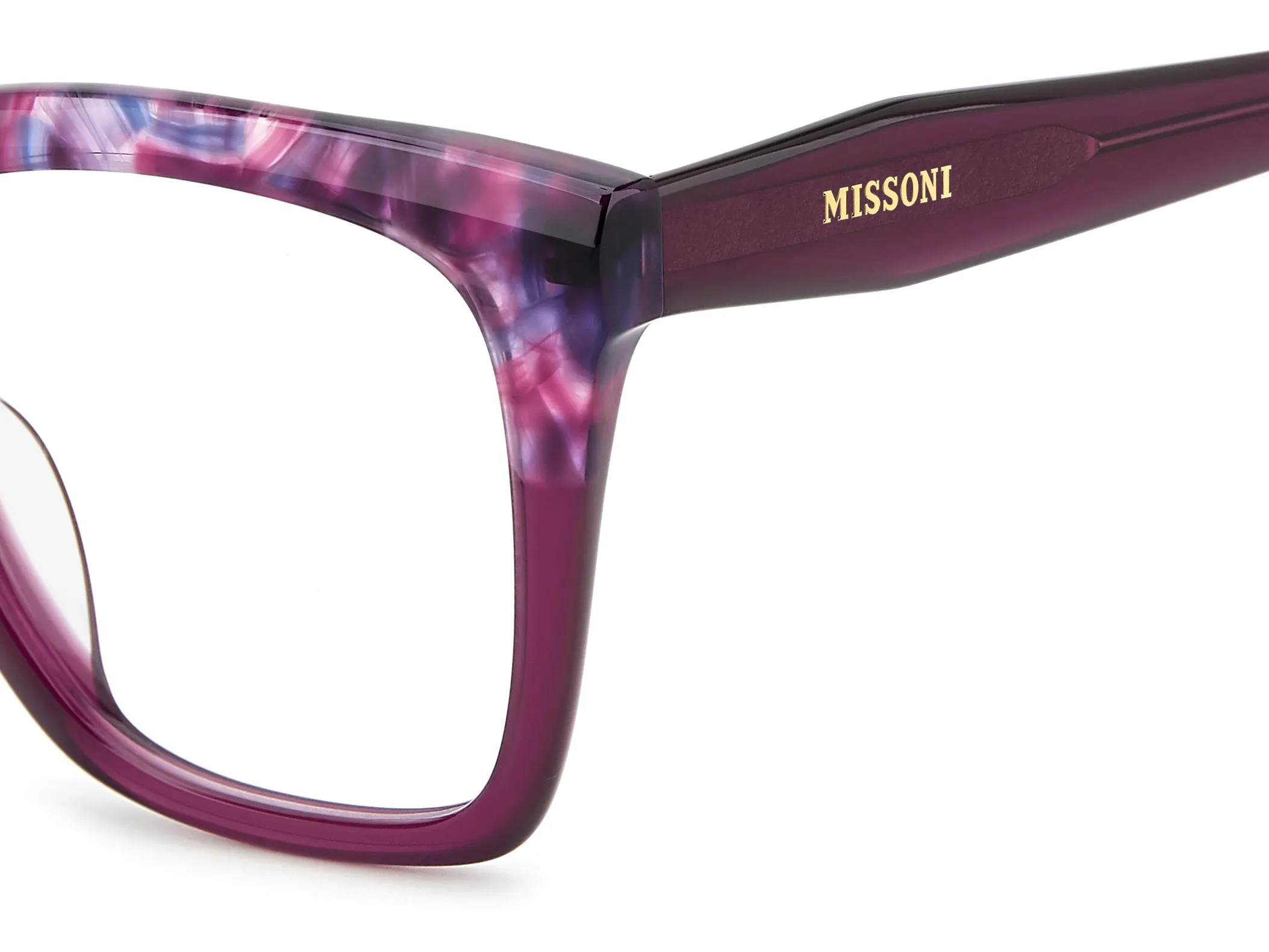 Missoni MIS 0275/G HKZ Montature da vista Acetato Viola Squadrata Normale - immagine 3