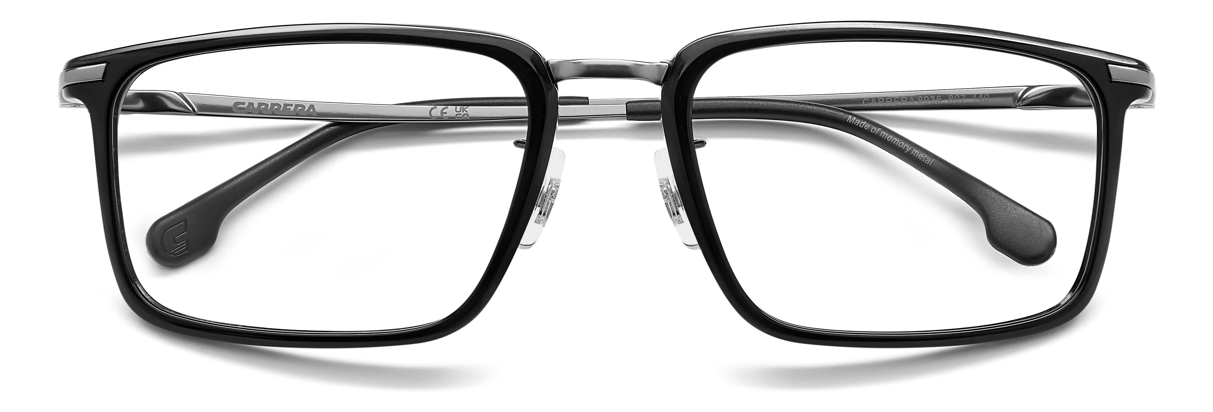 Carrera CARRERA 8935 807 Montature da vista Acetato Nero Squadrata Normale - immagine 3