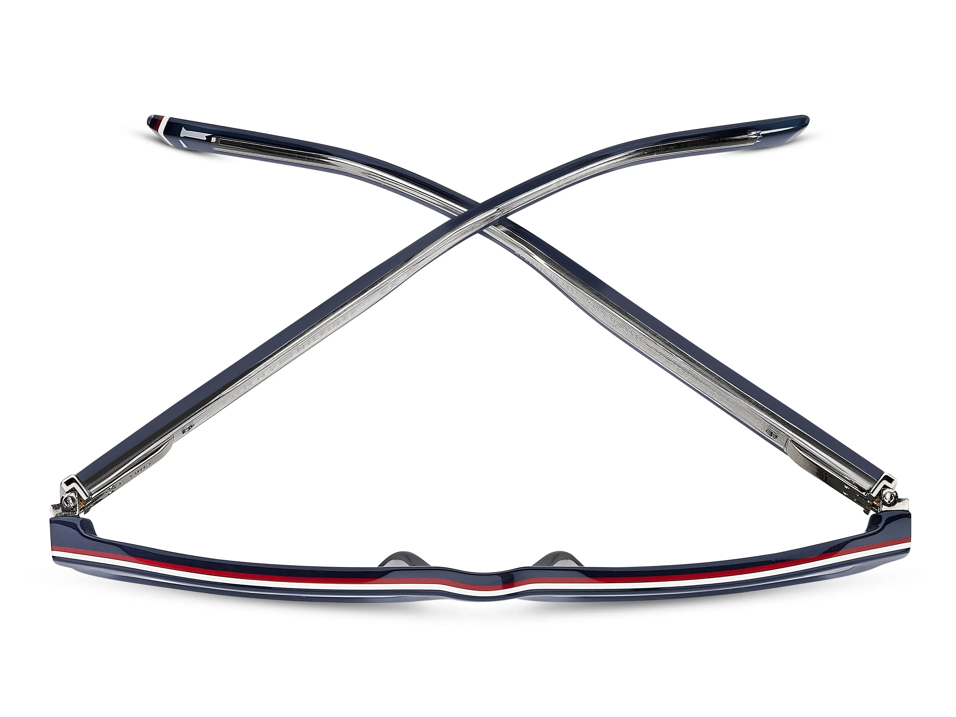 Tommy Hilfiger TH 2309/S PJP/IR Occhiali da sole Acetato Blu Grigio Squadrata Normale - immagine 3