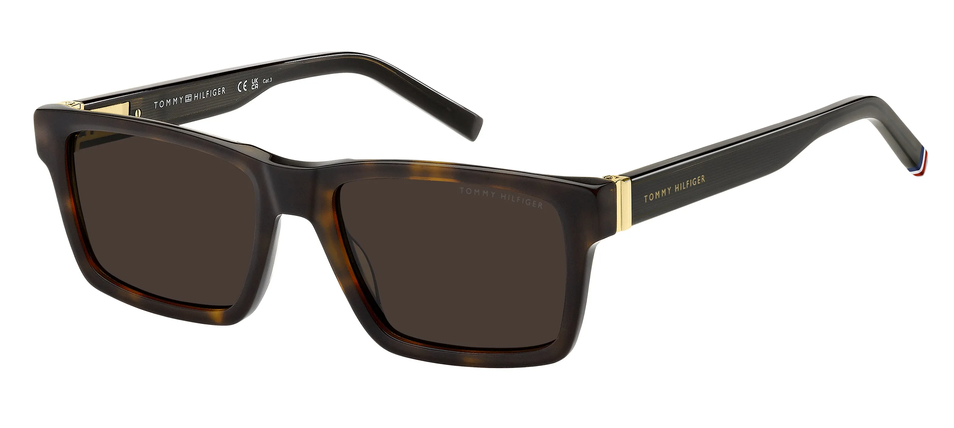 Tommy Hilfiger TH 2309/S 086/70 Occhiali da sole Acetato Havana Marrone Squadrata Normale - immagine 1