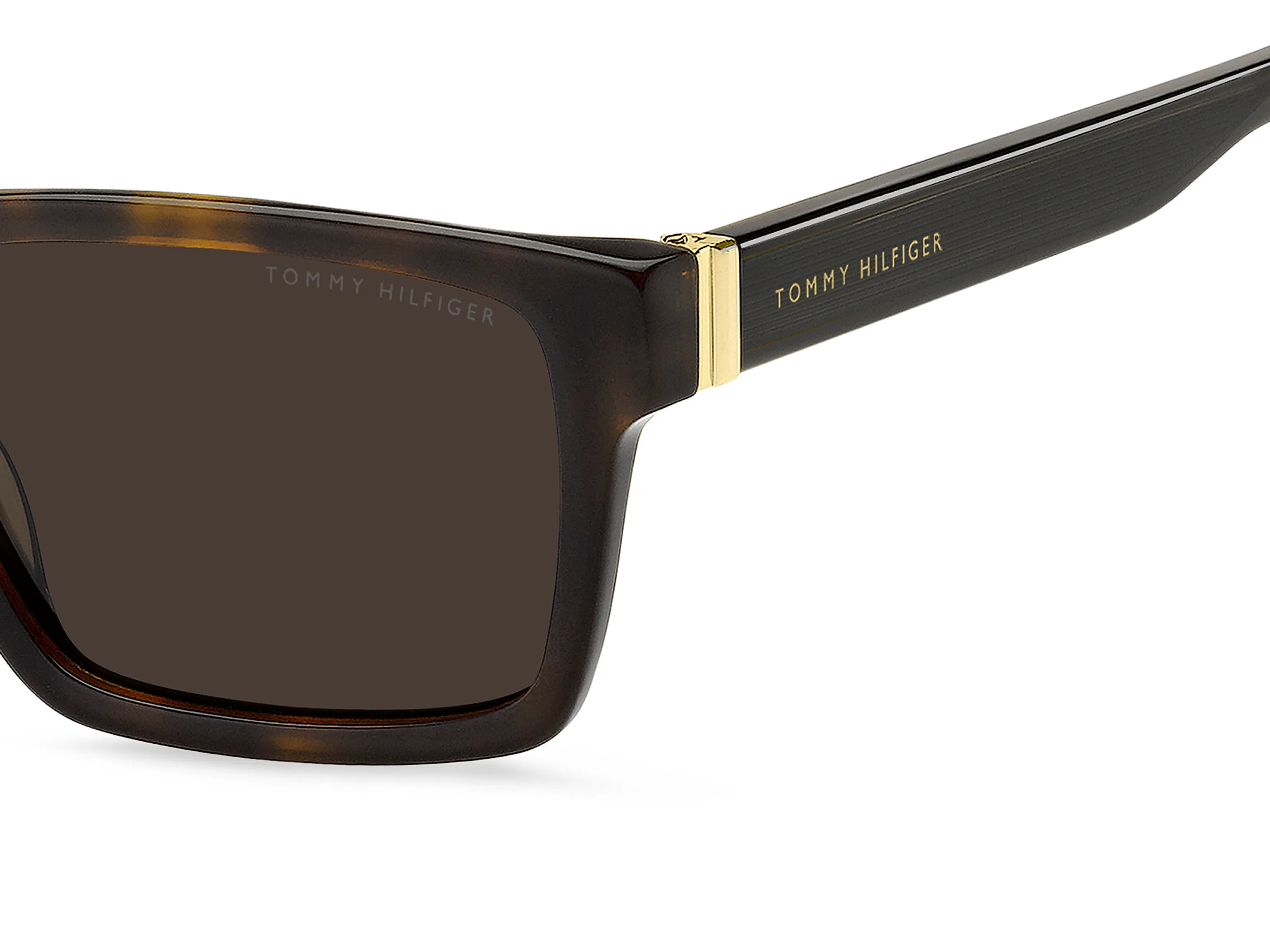 Tommy Hilfiger TH 2309/S 086/70 Occhiali da sole Acetato Havana Marrone Squadrata Normale - immagine 3