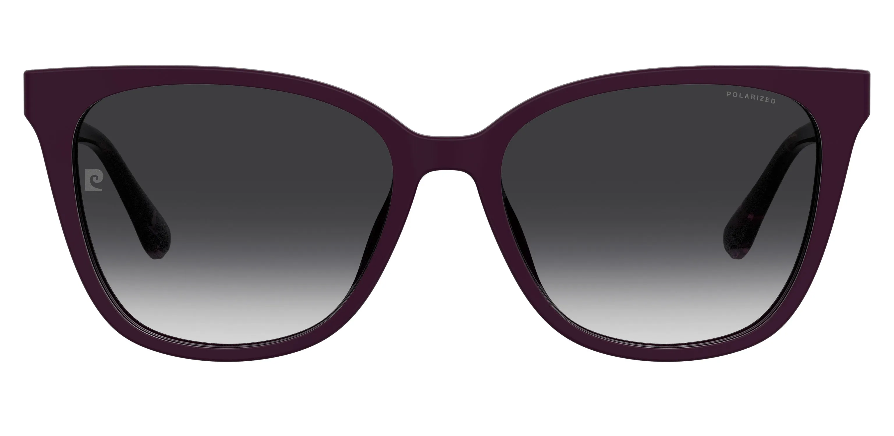 Pierre Cardin P.C. 8550/C LHF/WJ Montature da vista Acetato Bordeaux Grigio Cat Eye Polarizzata Sfumato - immagine 2