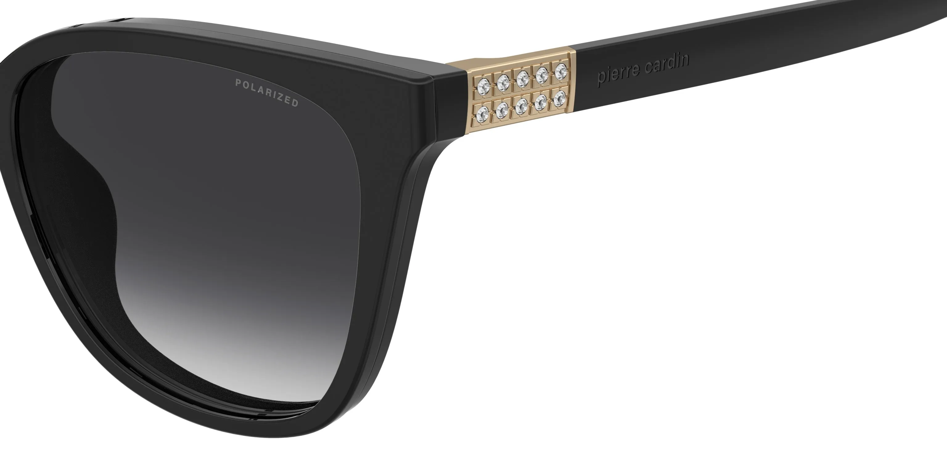 Pierre Cardin P.C. 8550/C 807/WJ Montature da vista Acetato Nero Grigio Cat Eye Polarizzata Sfumato - immagine 3