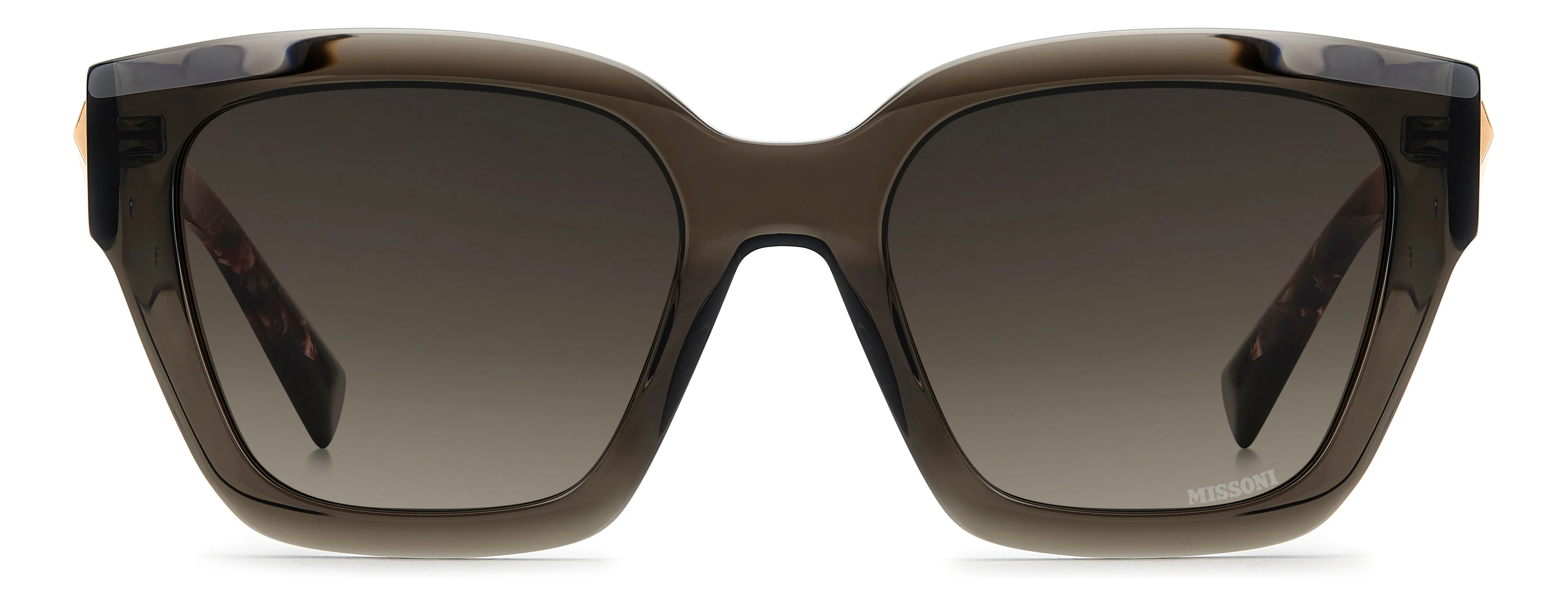 Missoni MIS 0267/S KB7/HA Occhiali da sole Acetato Grigio Marrone Squadrata Normale Sfumato - immagine 2