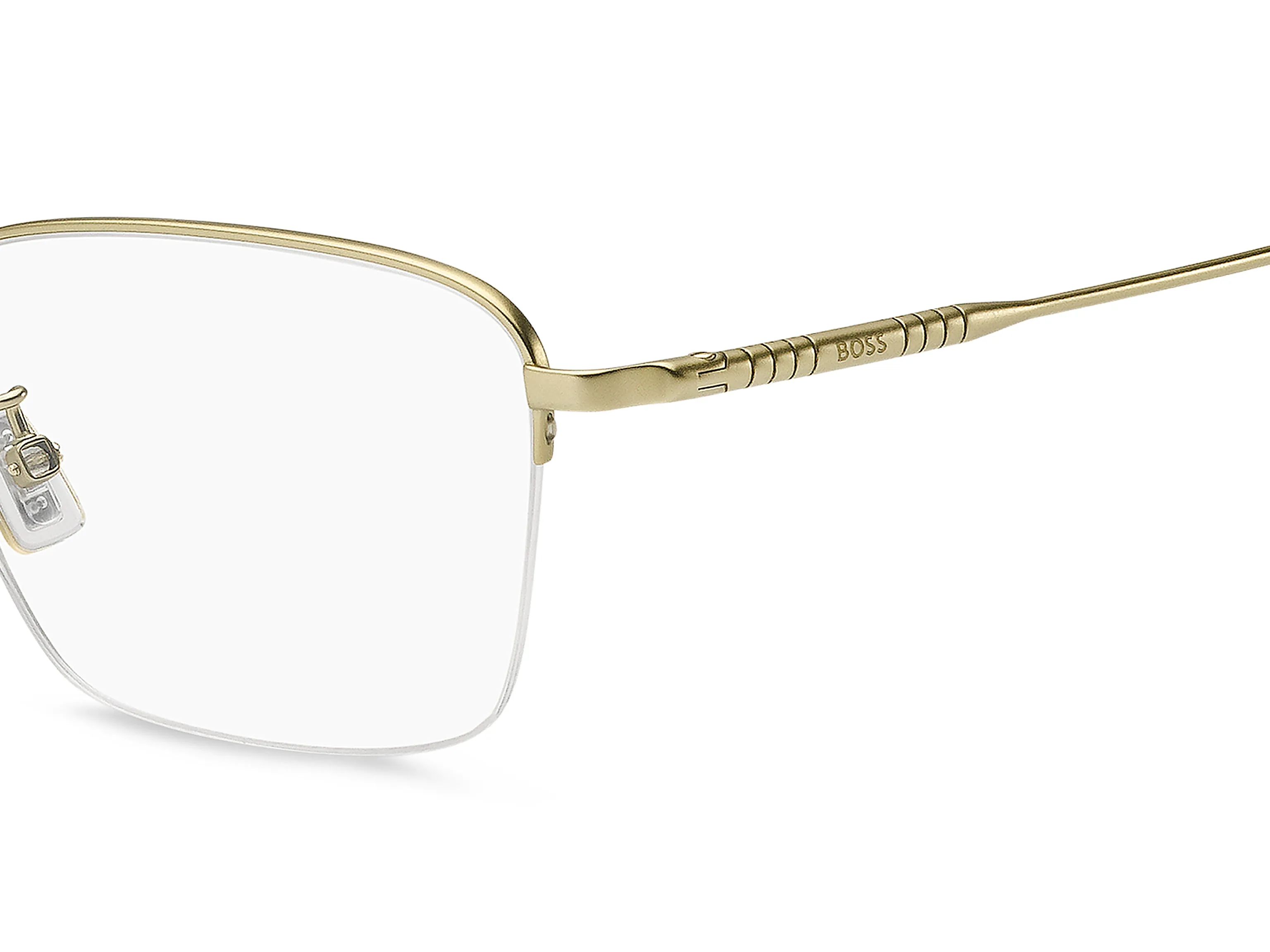 Hugo Boss BOSS 1928/F AOZ Montature da vista Titanio Oro Squadrata Normale - immagine 3