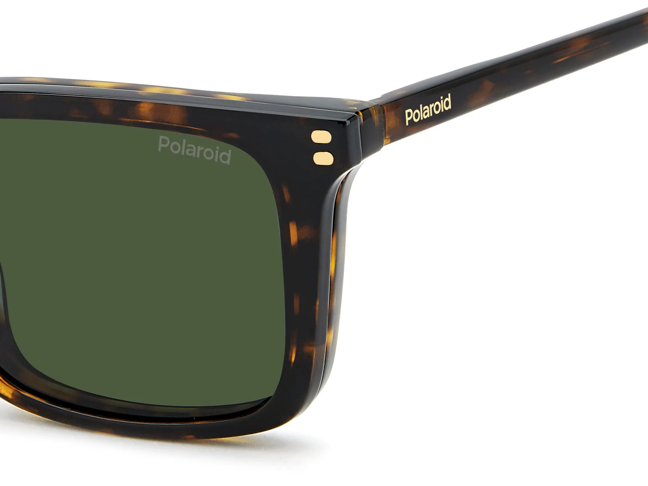 Polaroid PLD D604/C 086/UC Montature da vista Acetato Havana Verde Squadrata Polarizzata - immagine 4