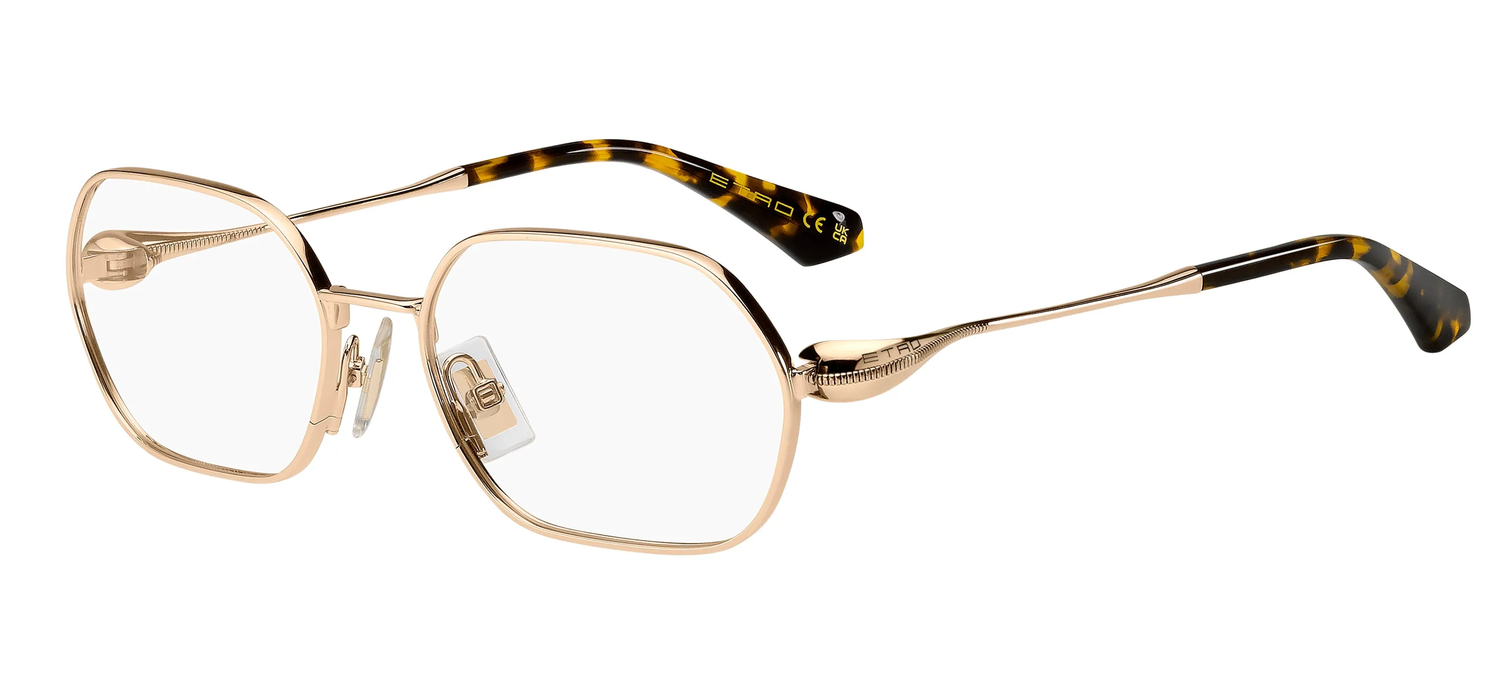 ETRO ETRO 0140 000 Montature da vista Metallo Oro Squadrata Normale - immagine 1