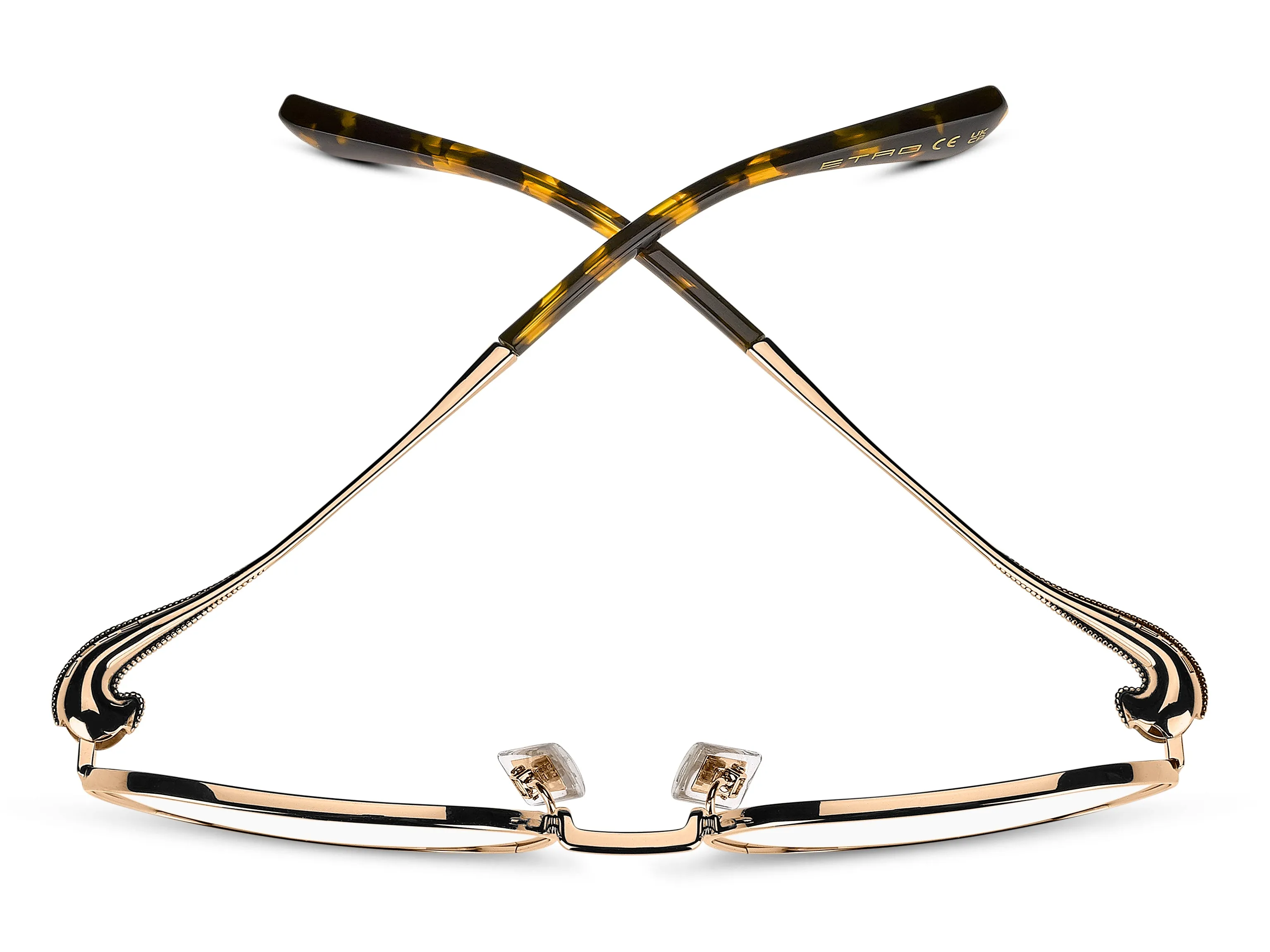 ETRO ETRO 0140 000 Montature da vista Metallo Oro Squadrata Normale - immagine 3