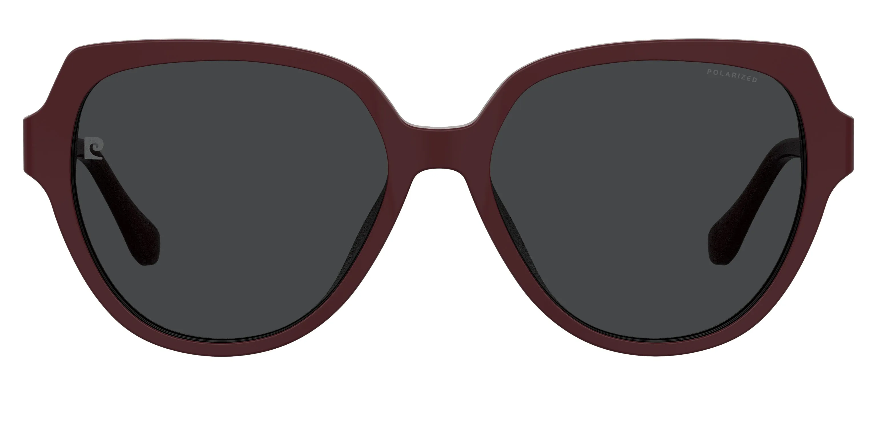 Pierre Cardin P.C. 8556/C LHF/M9 Montature da vista Acetato Bordeaux Grigio Cat Eye Polarizzata - immagine 2