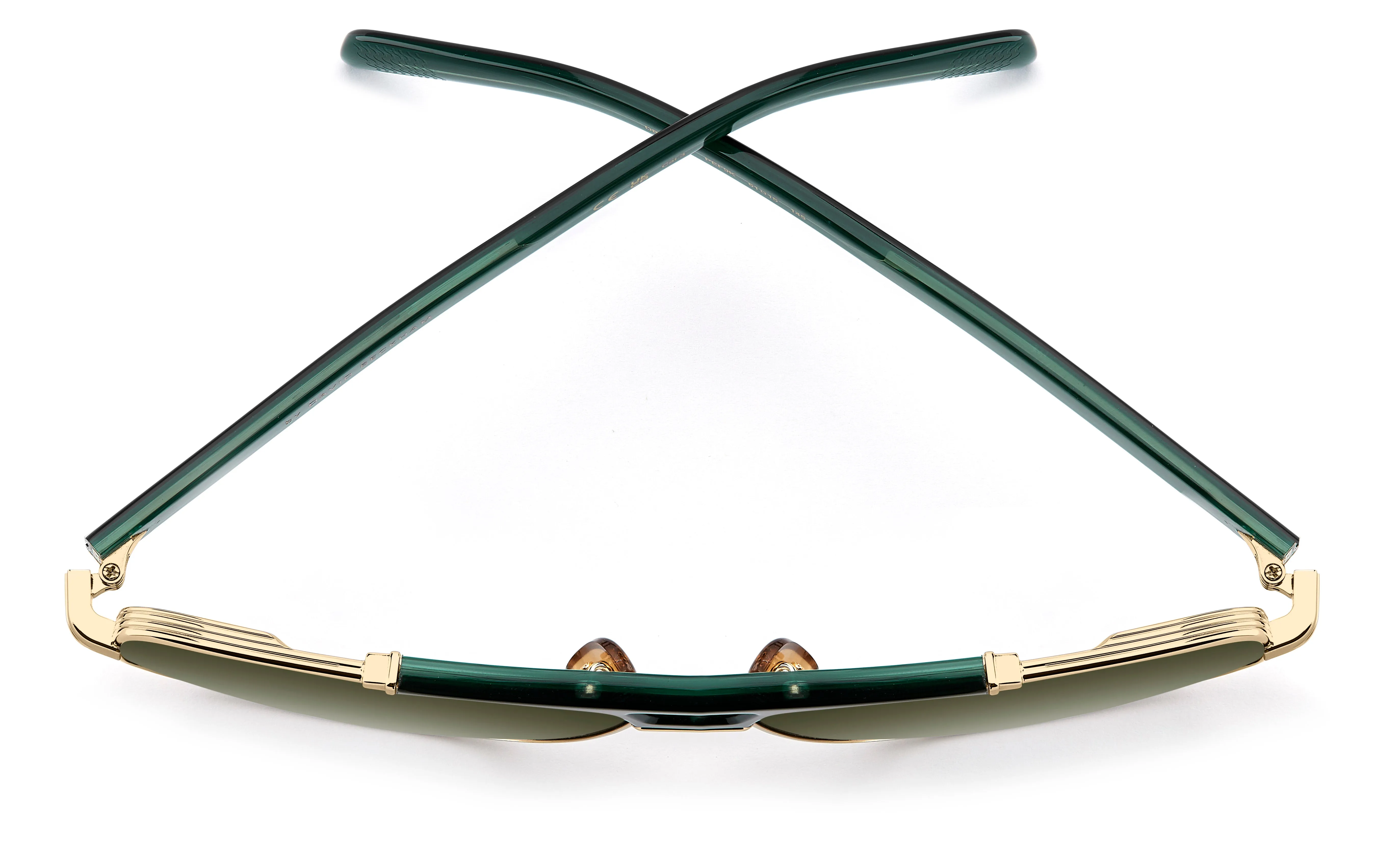 DAVID BECKHAM DB 7157/S PEF/9K Occhiali da sole Metallo Oro Verde Squadrata Normale Sfumato - immagine 3