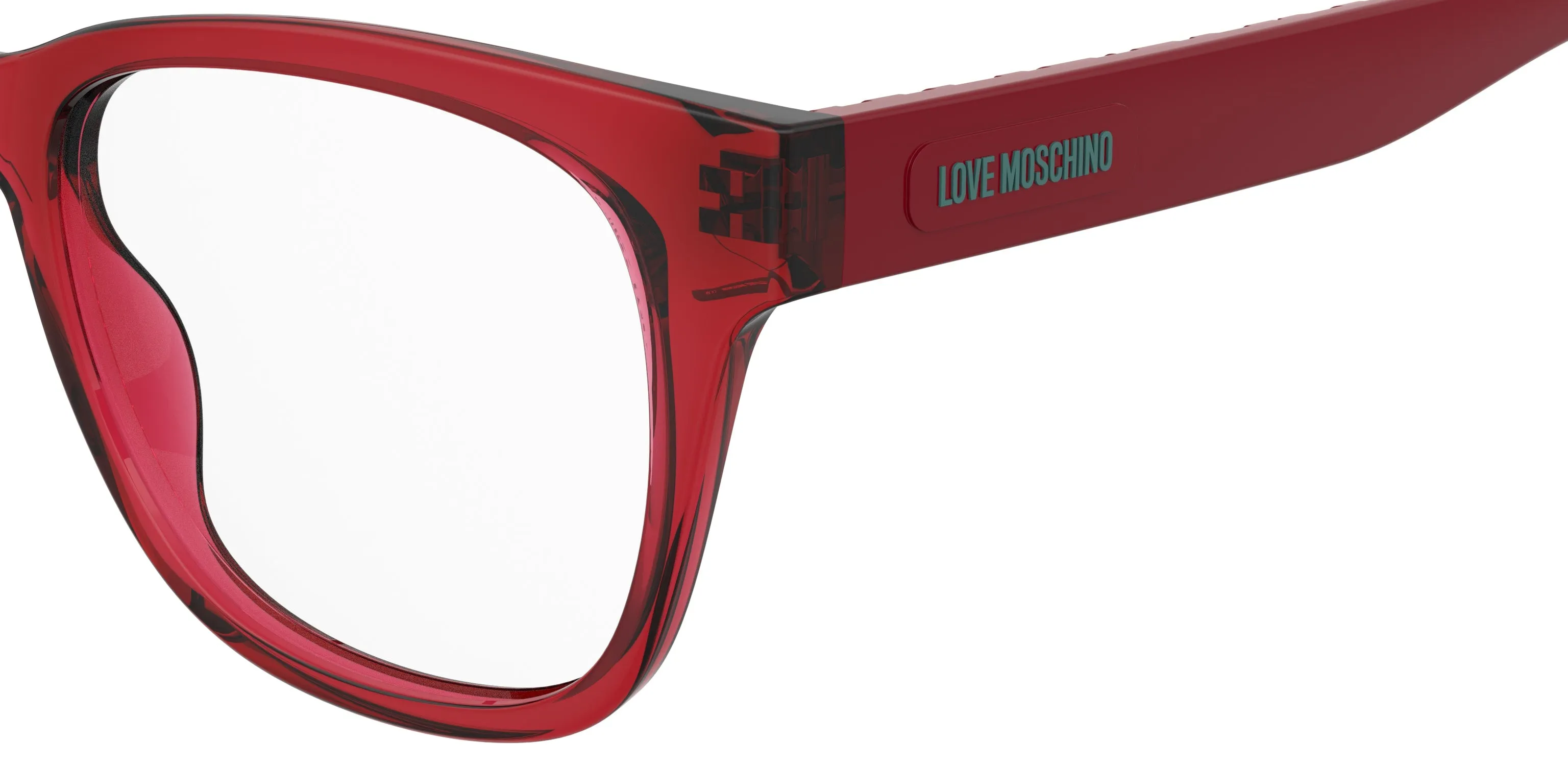 Moschino MOL684 1ED Montature da vista Polyamide Verde Squadrata Normale - immagine 3