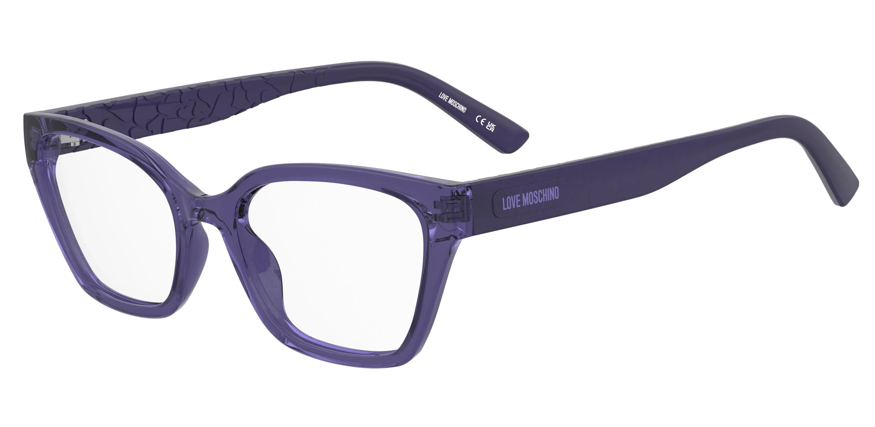 Moschino MOL687 B3V Montature da vista Polyamide Viola Squadrata Normale - immagine 1