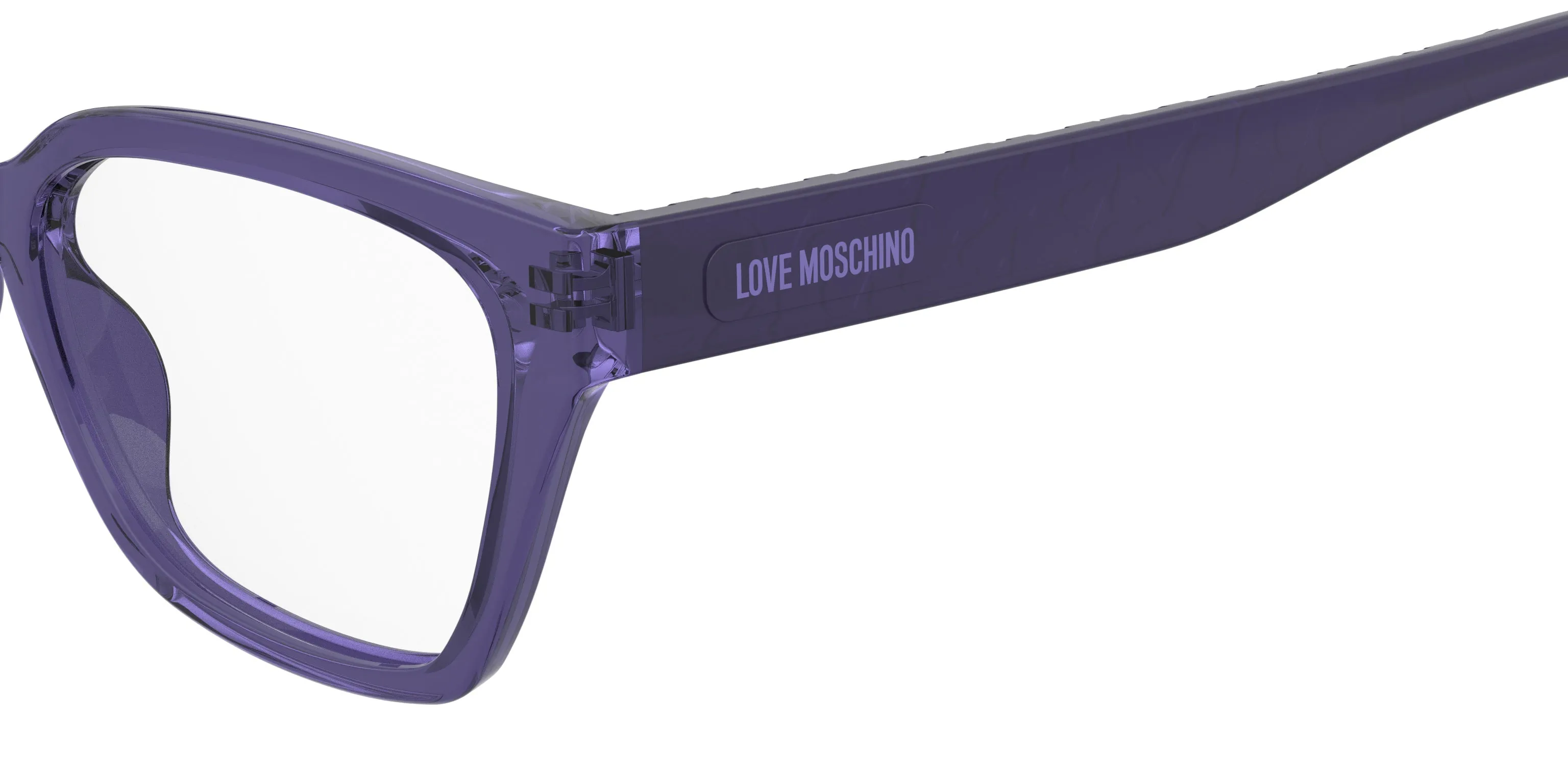 Moschino MOL687 B3V Montature da vista Polyamide Viola Squadrata Normale - immagine 3