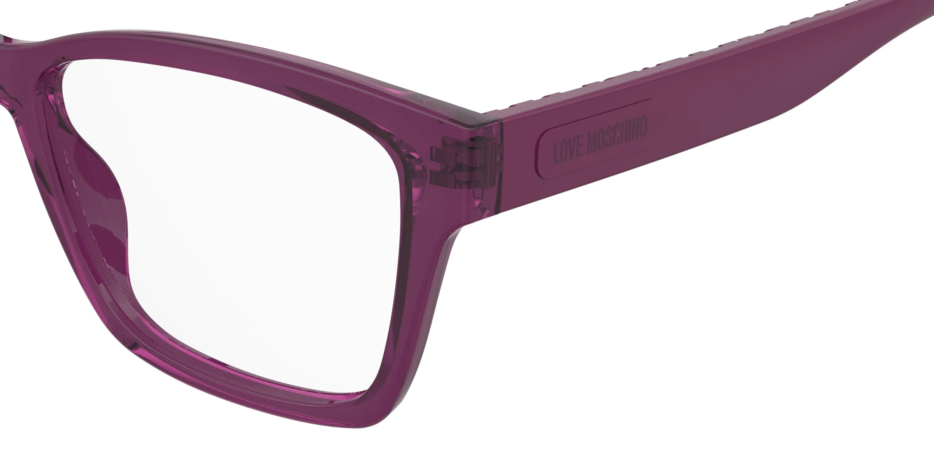 Moschino MOL686 35J Montature da vista Polyamide Rosa Squadrata Normale - immagine 3