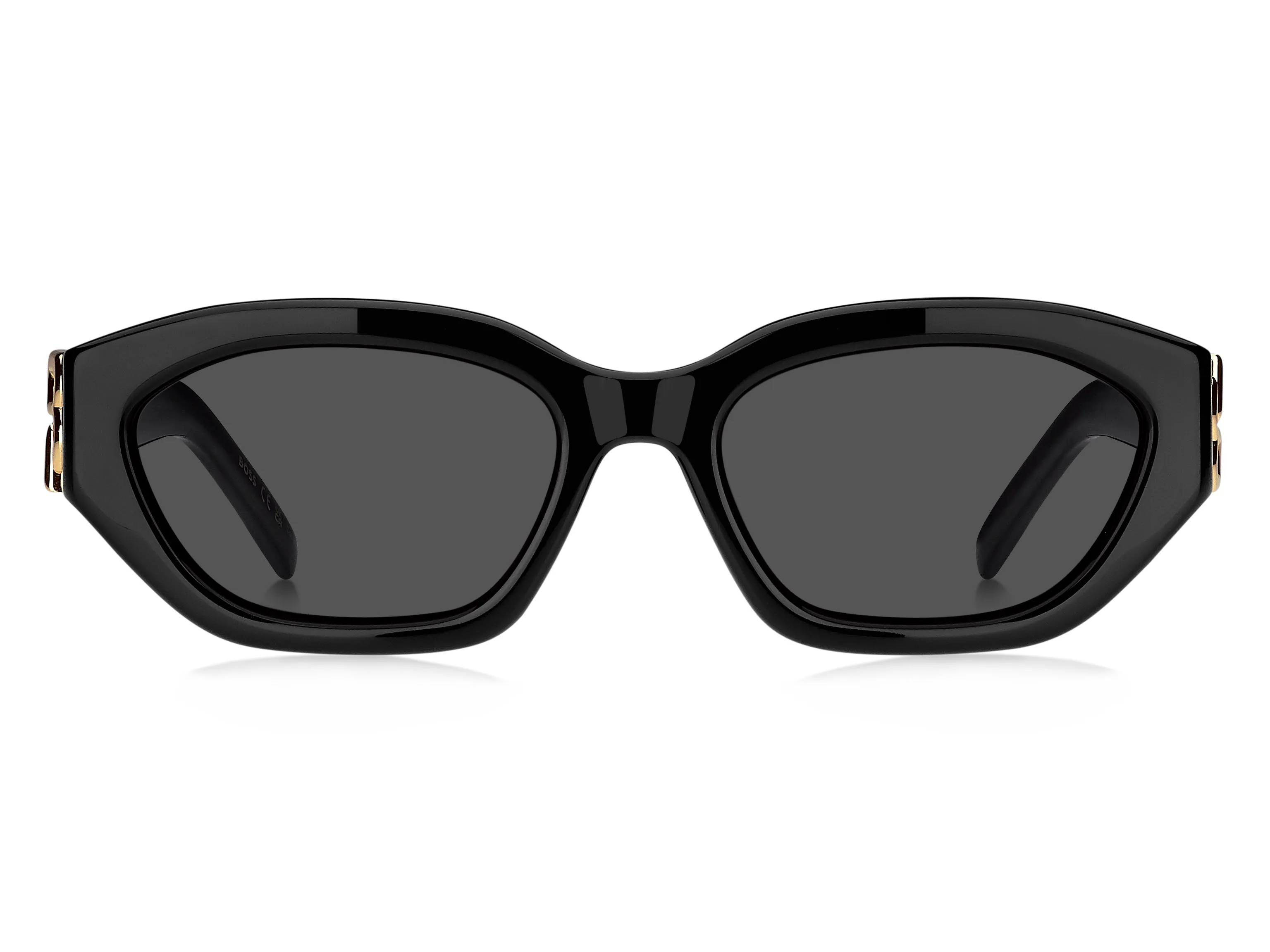 Hugo Boss BOSS 1937/S 807/IR Occhiali da sole Acetato Nero Grigio Cat Eye Normale - immagine 2