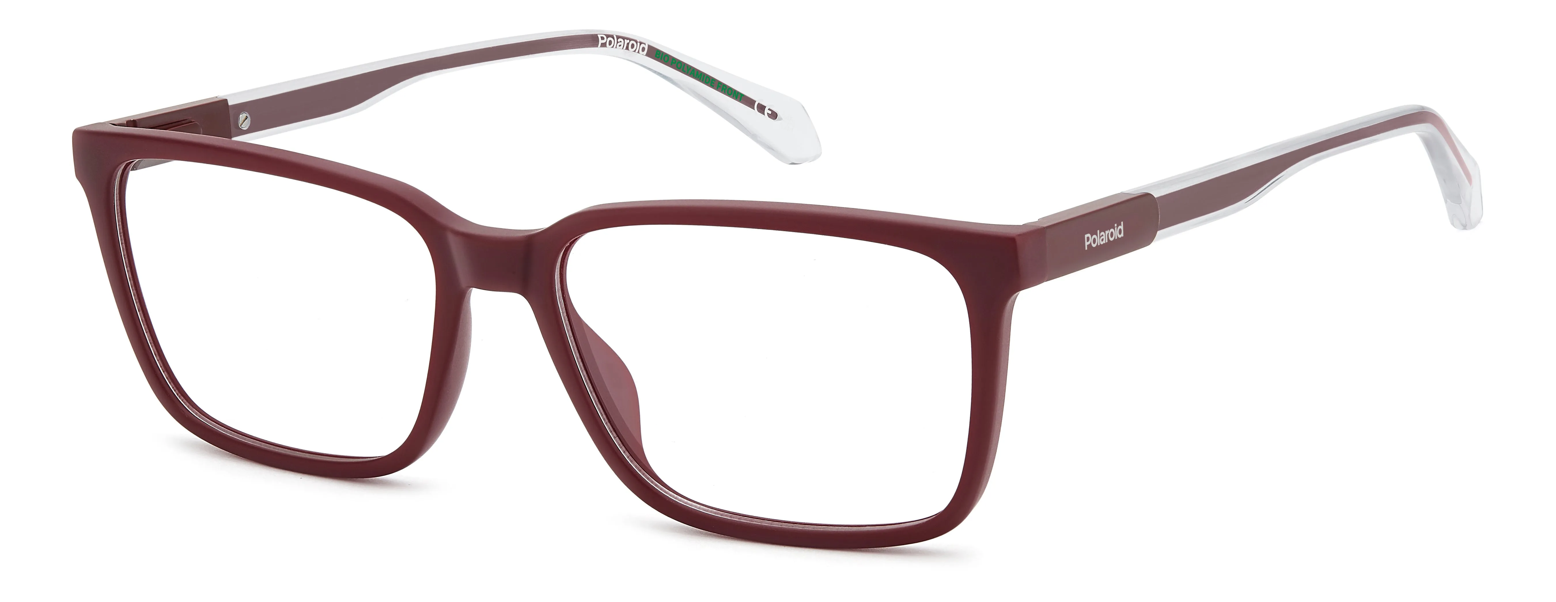 Polaroid PLD D620 0Z3 Montature da vista Eco-poliammide Rosso Squadrata Normale - immagine 1