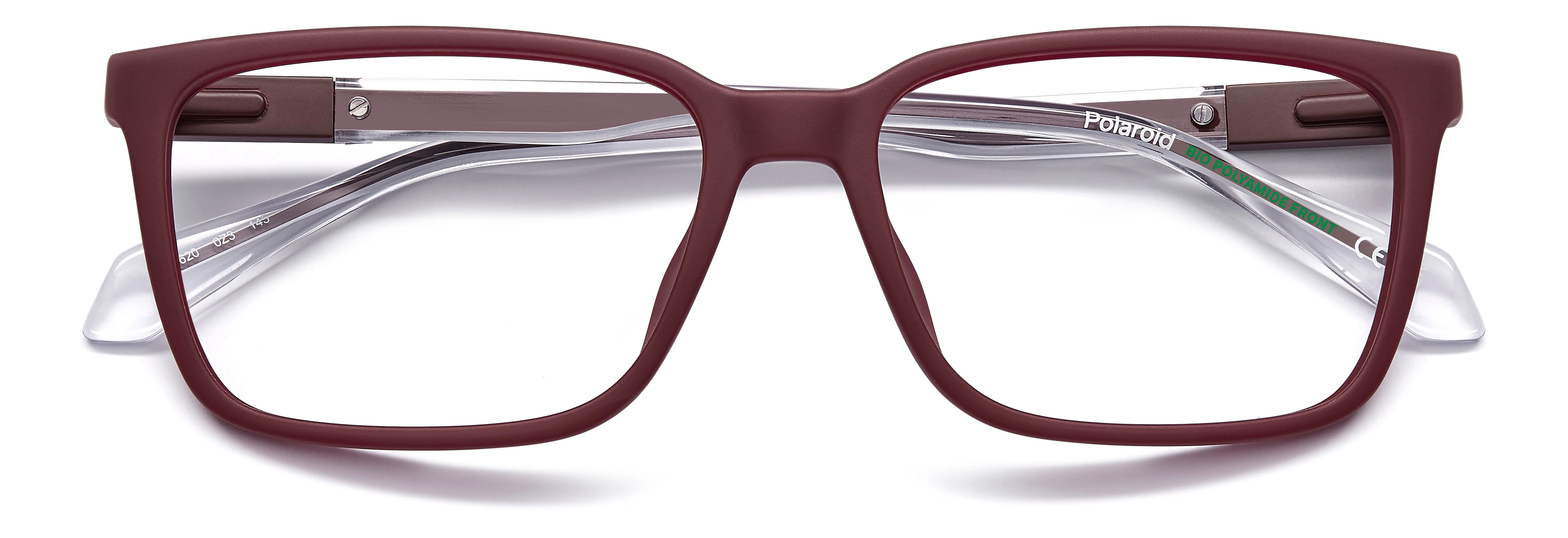 Polaroid PLD D620 0Z3 Montature da vista Eco-poliammide Rosso Squadrata Normale - immagine 3