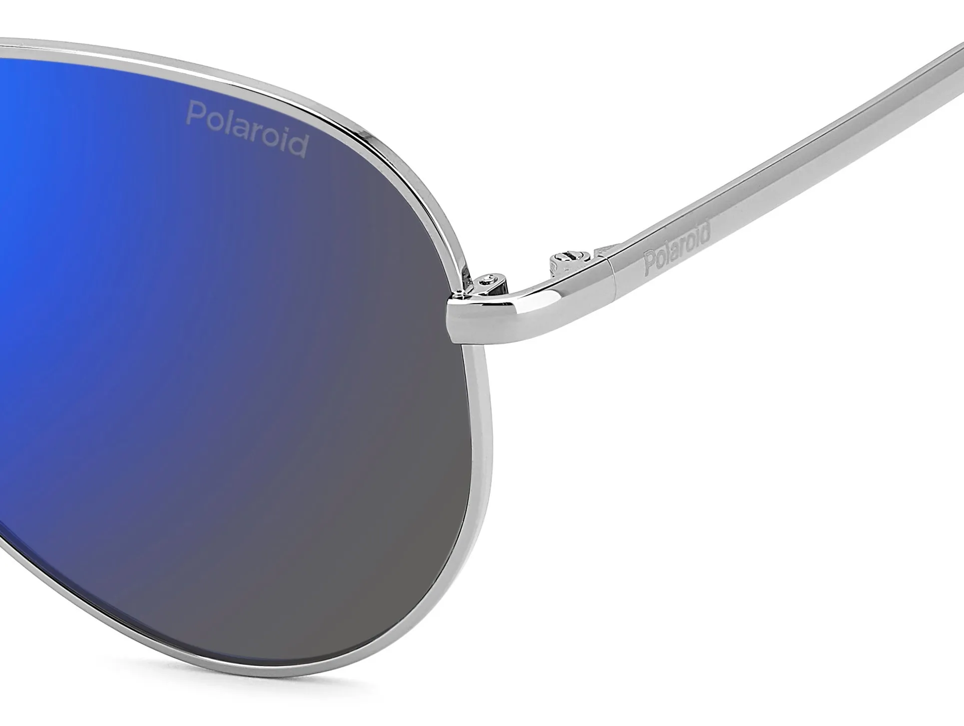 Polaroid Junior Polaroid PLD 8073/S V84/5X Occhiali da sole bambino Metallo Rutenio Blu Pilot Polarizzata Specchiato - immagine 4