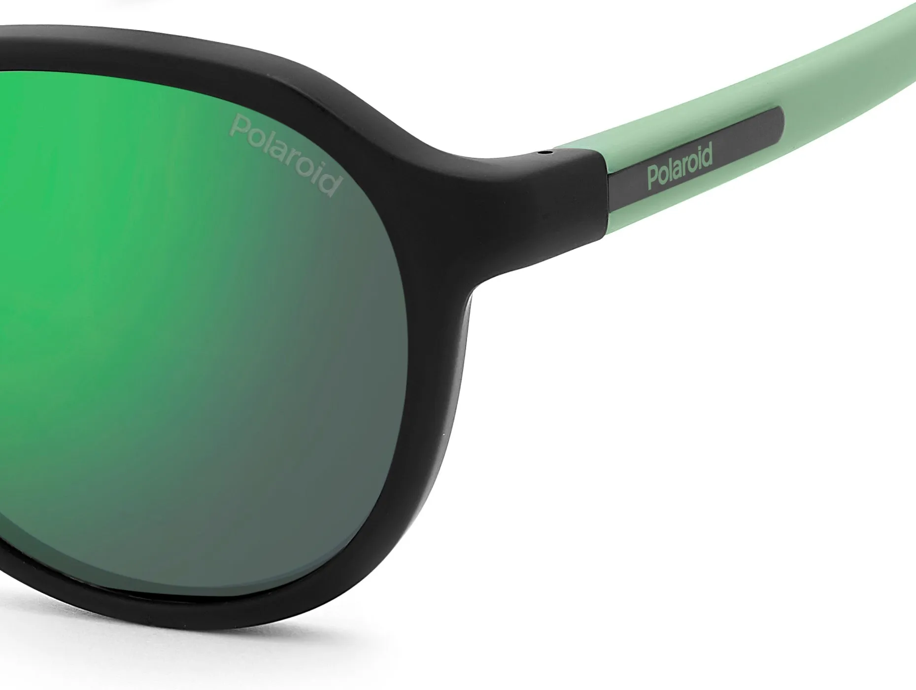 Polaroid Junior Polaroid PLD 8078/S 003/5Z Occhiali da sole bambino Policarbonato Nero Grigio Pantos Polarizzata Specchiato - immagine 4