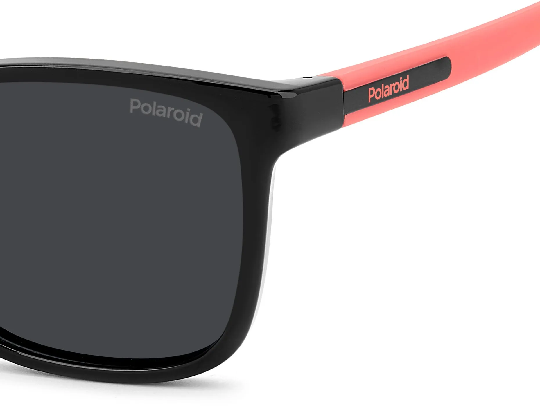 Polaroid Junior Polaroid PLD 8077/S 807/M9 Occhiali da sole bambino Policarbonato Nero Grigio Squadrata Polarizzata - immagine 4