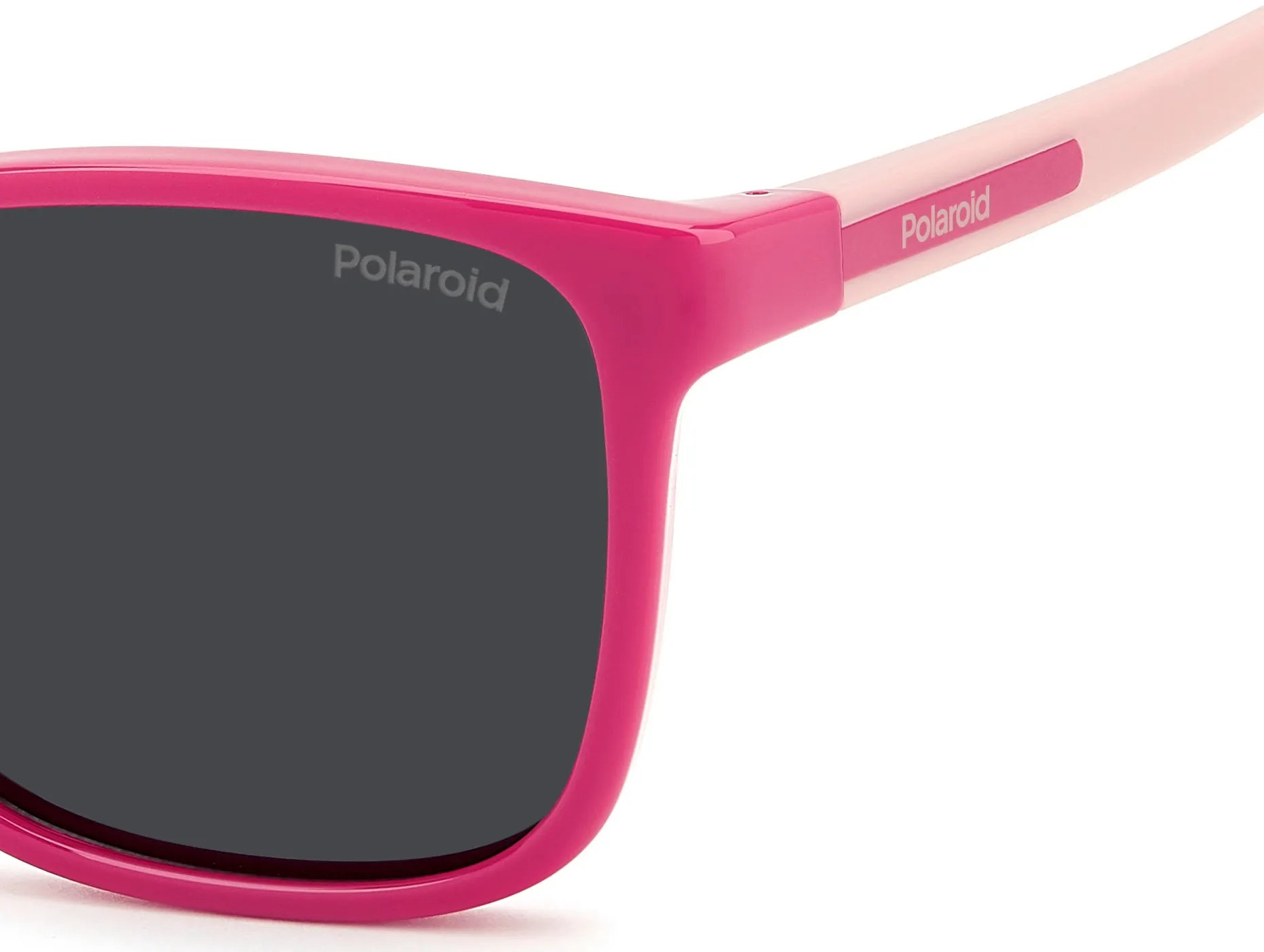 Polaroid Junior Polaroid PLD 8077/S 35J/M9 Occhiali da sole bambino Policarbonato Rosa Grigio Squadrata Polarizzata - immagine 4