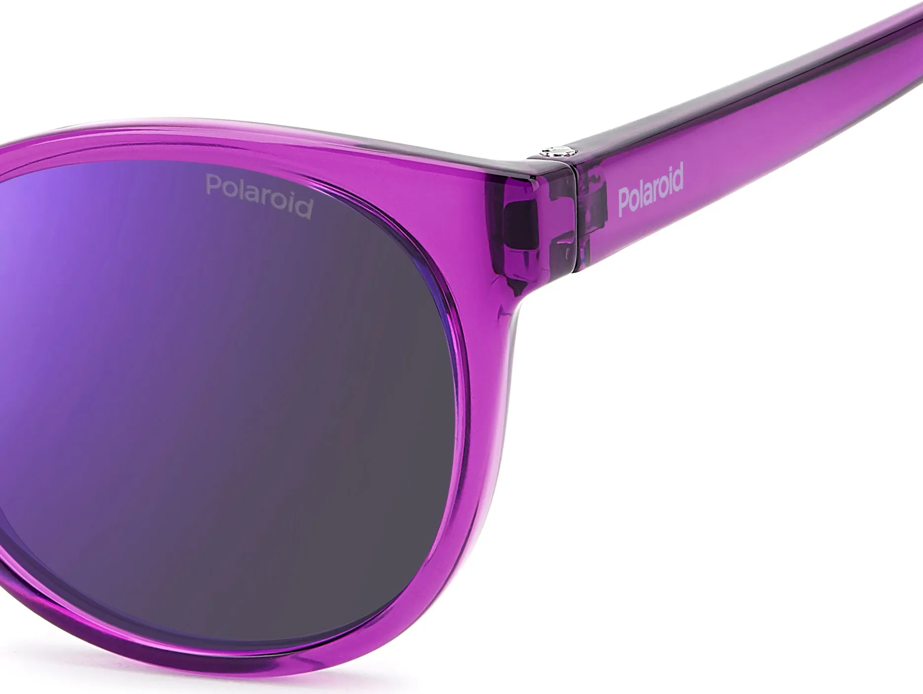 Polaroid PLD 8076/S MU1/MF Occhiali da sole bambino Policarbonato Fucsia Viola Farfalla Polarizzata Specchiato - immagine 4