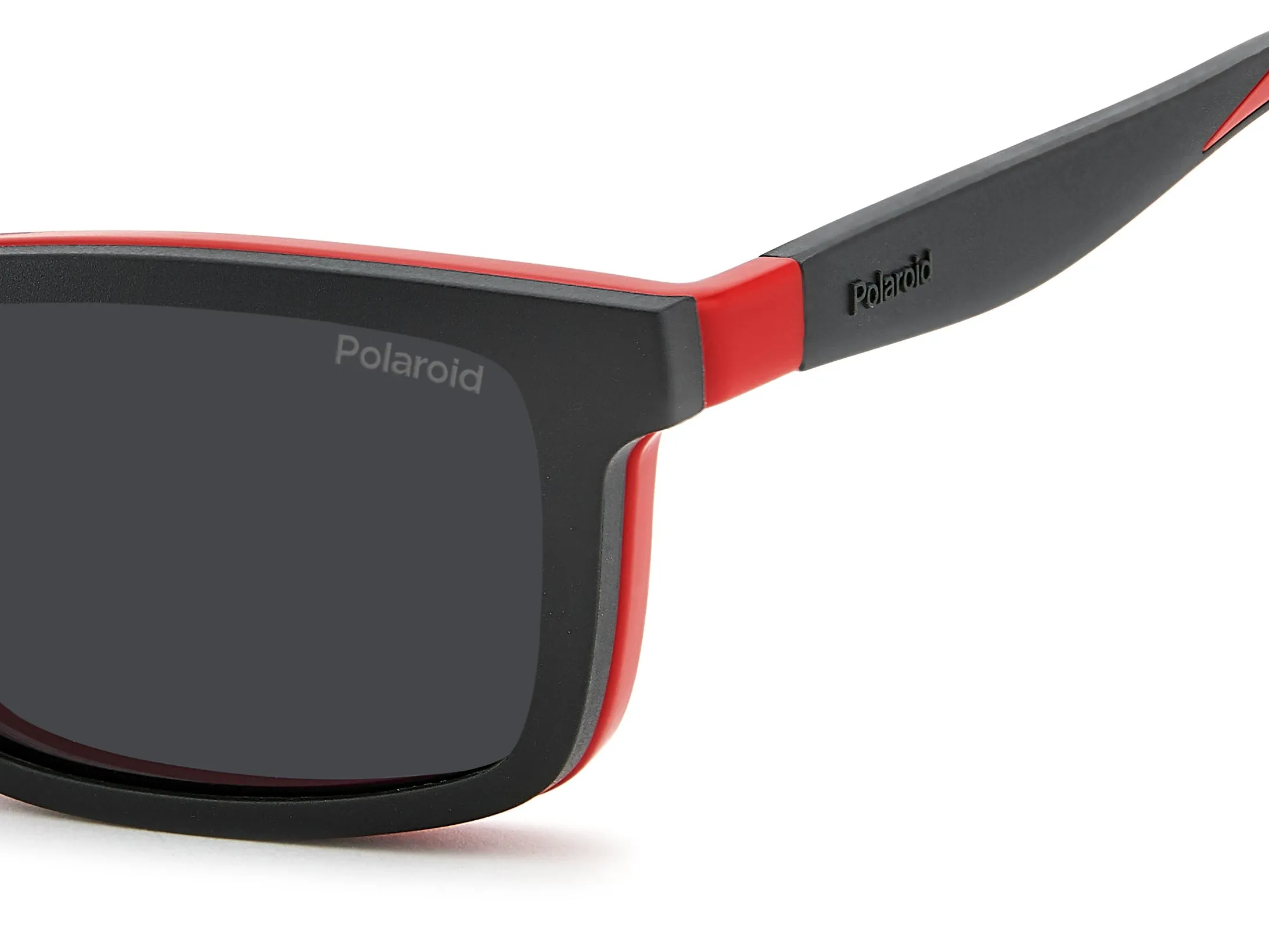 Polaroid Junior Polaroid PLD D854/C 0Z3/M9 Montature da vista bambino Eco-poliammide Rosso Grigio Squadrata Polarizzata - immagine 4