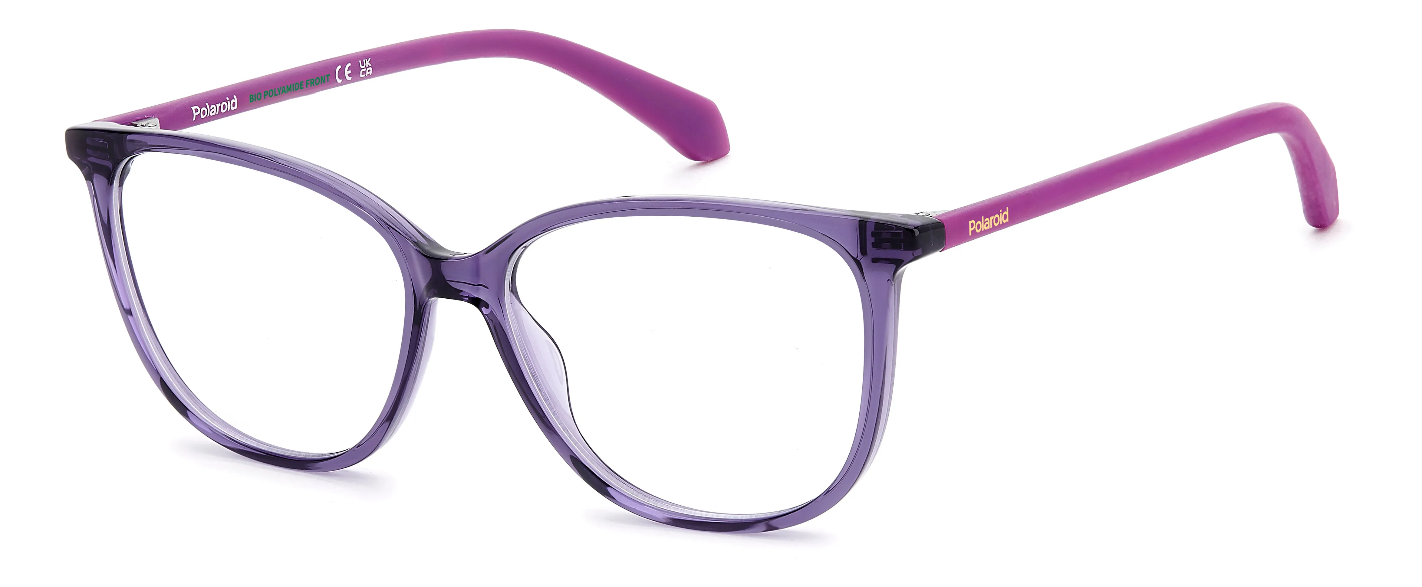 Polaroid Junior Polaroid PLD D853 B3V Montature da vista bambino Eco-poliammide Viola Farfalla Normale - immagine 1
