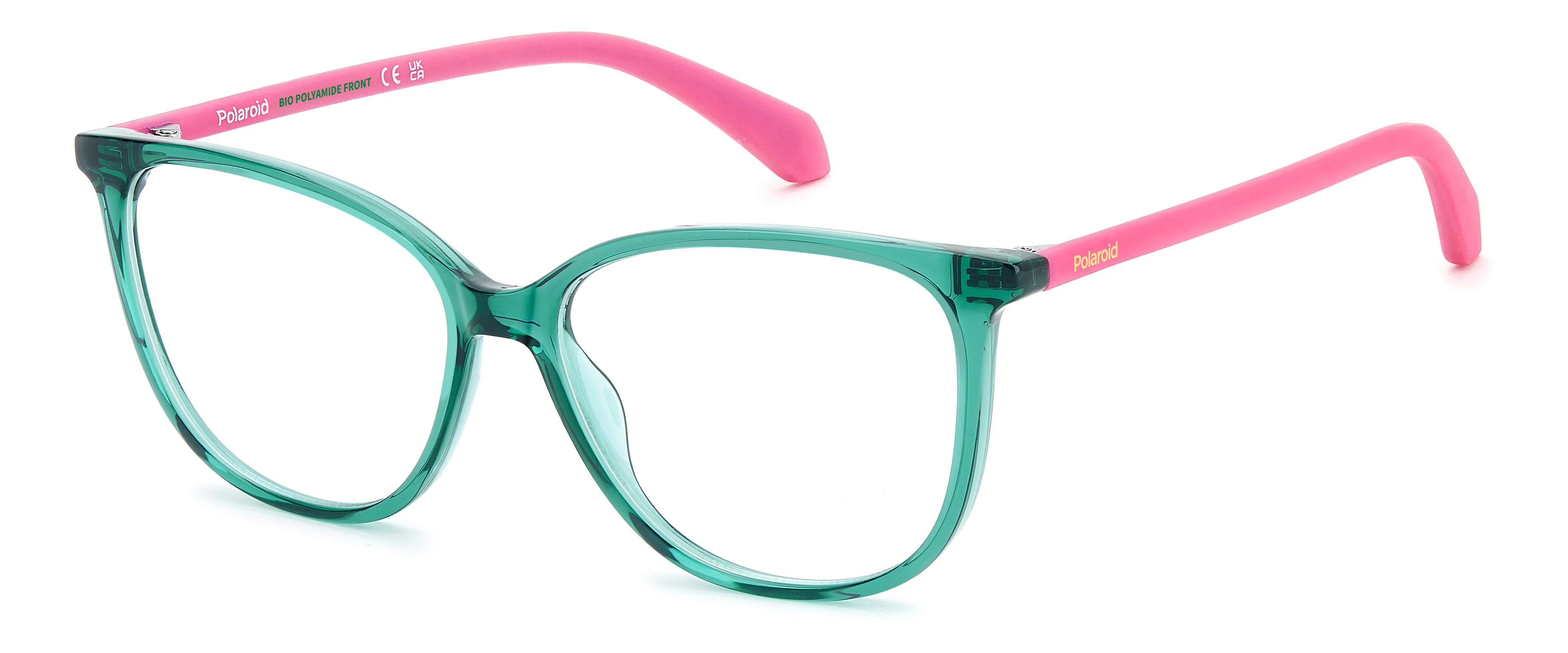 Polaroid Junior Polaroid PLD D853 1ED Montature da vista bambino Eco-poliammide Verde Farfalla Normale - immagine 1