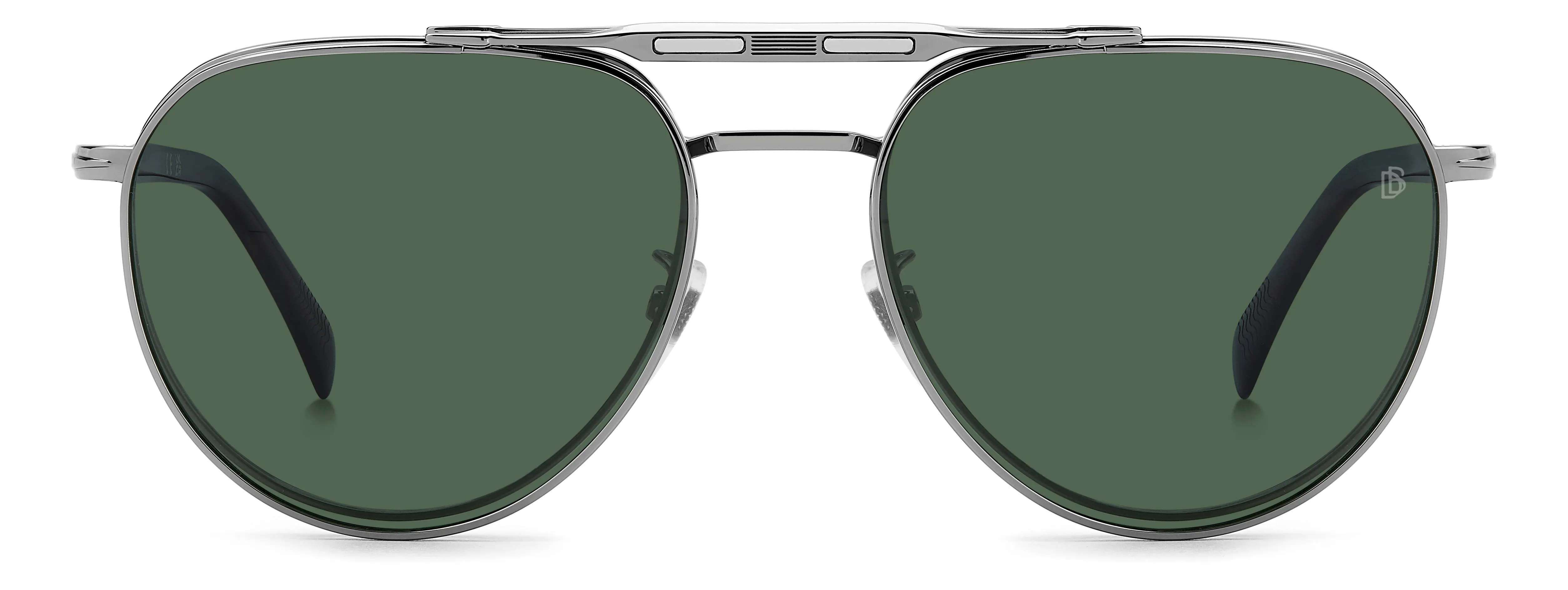 DAVID BECKHAM DB 1238/C 31Z/UC Montature da vista Metallo Rutenio Verde Pilot Polarizzata - immagine 2