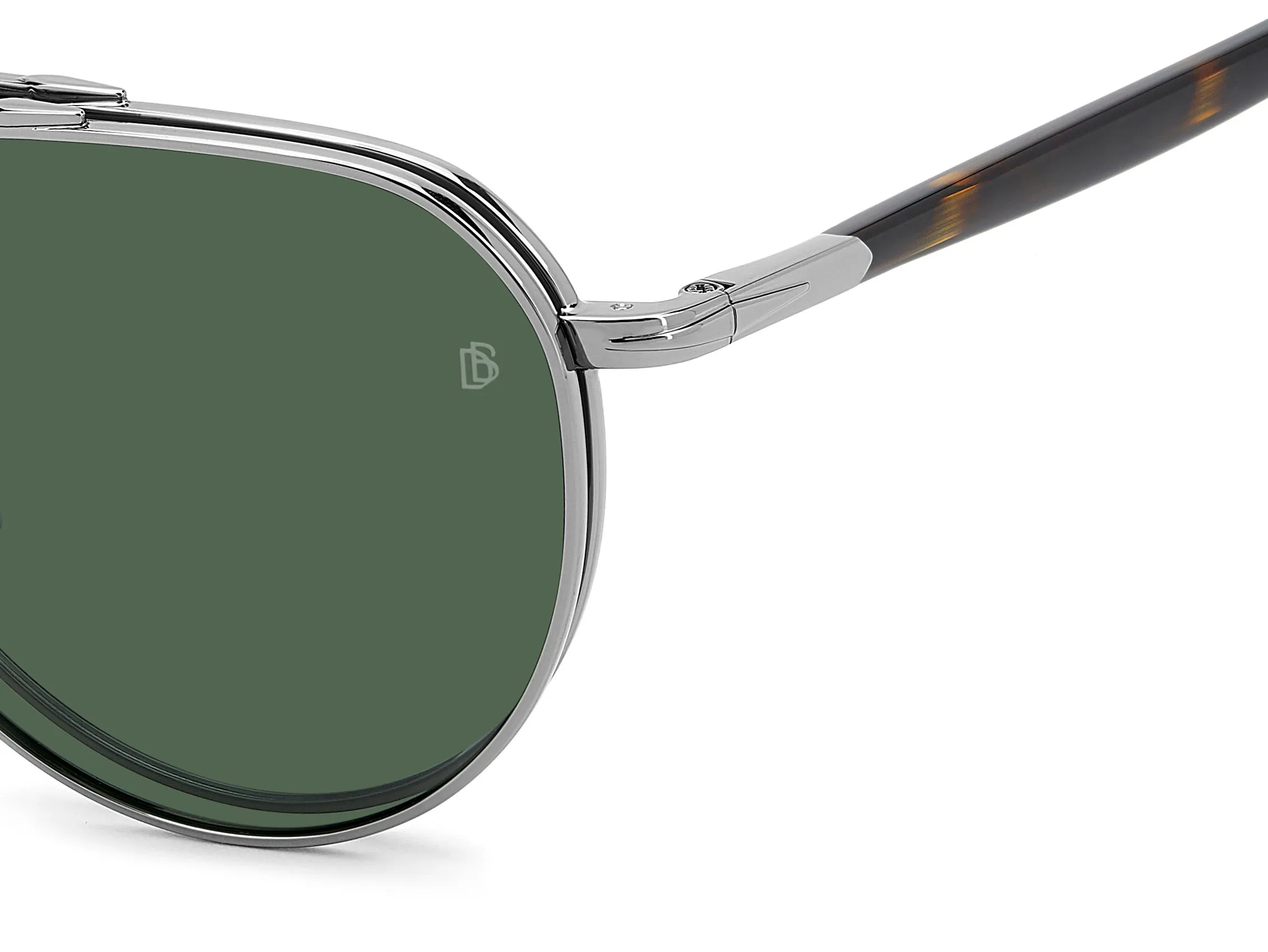 DAVID BECKHAM DB 1238/C 31Z/UC Montature da vista Metallo Rutenio Verde Pilot Polarizzata - immagine 4