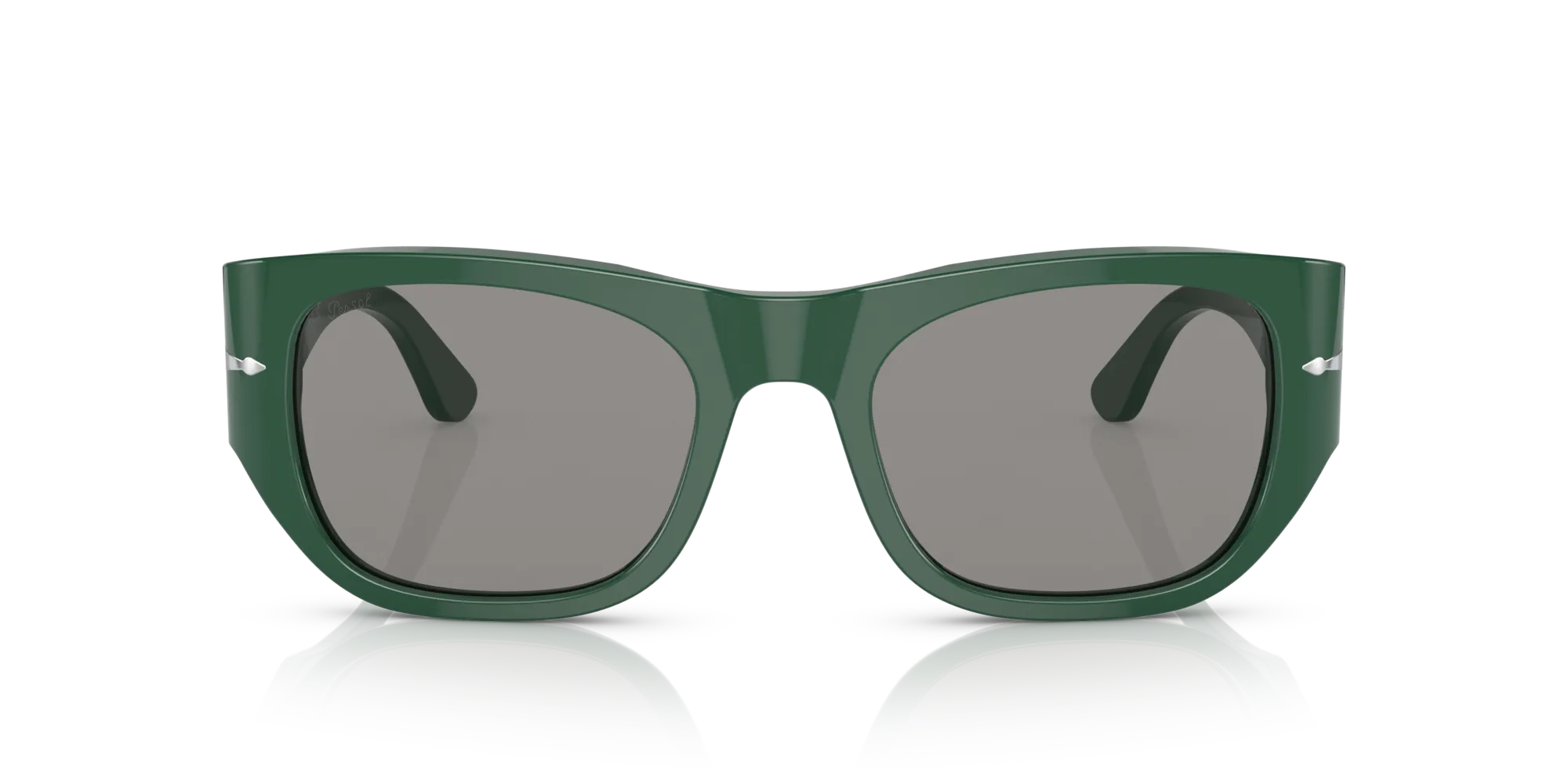 Persol PO3308S 1171R5 Occhiali da sole Acetato Verde Grigio Squadrata - immagine 3