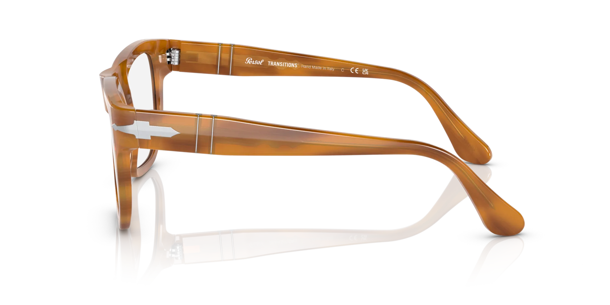 Persol PO3306S 960/GH Occhiali da sole Acetato Tartaruga Grigio Squadrata Fotocromatiche Fotocromatico - immagine 4