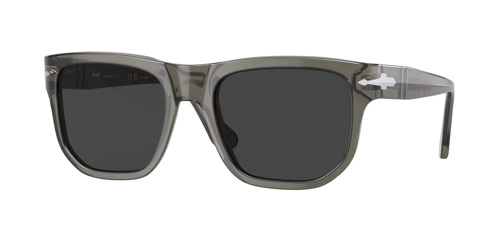 Persol PO3306S 110348 Occhiali da sole Acetato Verde Grigio Squadrata Polarizzata - immagine 1
