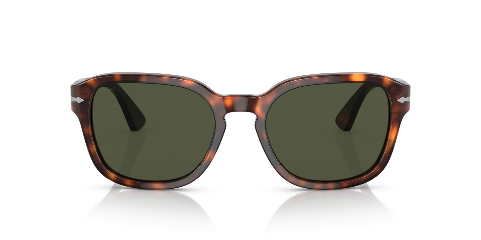 Persol PO3305S 24/31 Occhiali da sole Acetato Havana Verde Rotonda - immagine 3