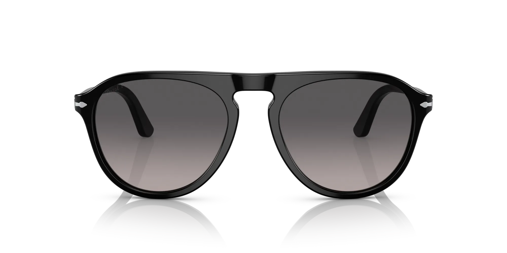 Persol PO3302S 95/M3 Occhiali da sole Acetato Nero Grigio Pilot Polarizzata Sfumato - immagine 3